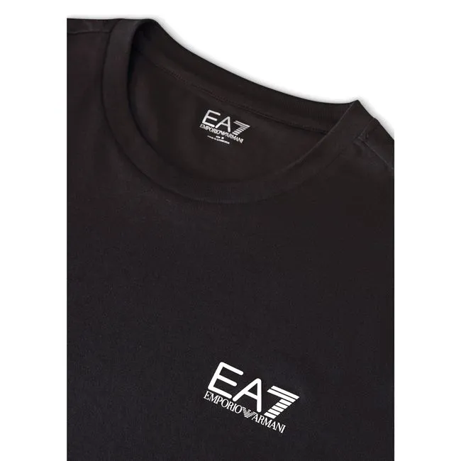 Ea7 T-Shirt Small Logo Uomo Nero