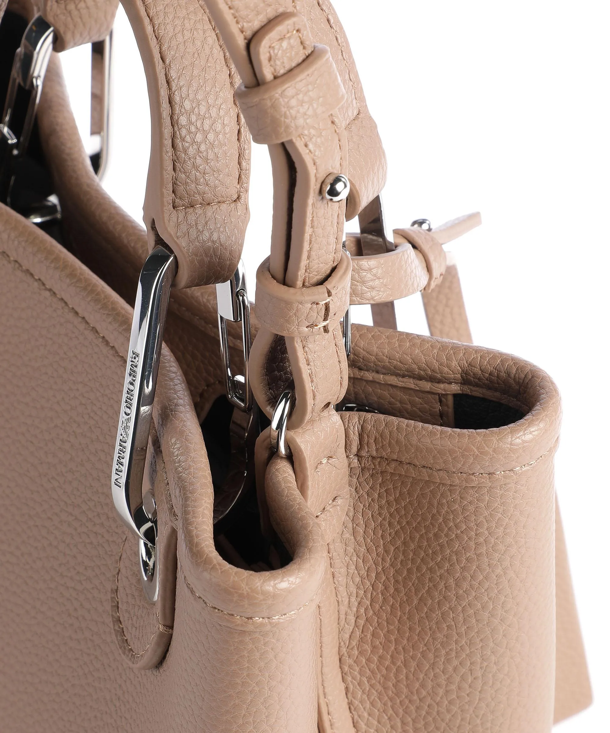  Emporio Armani My EA Borsa a mano pelle sintetica marrone chiaro  