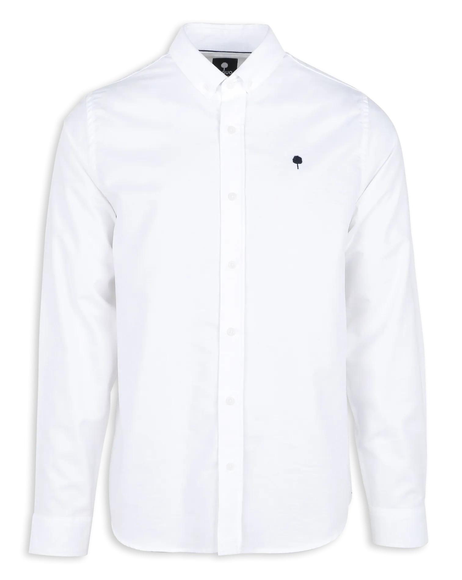  FAGUO   IVOY - Camicia con collo button down in misto cotone bio | Bianco
