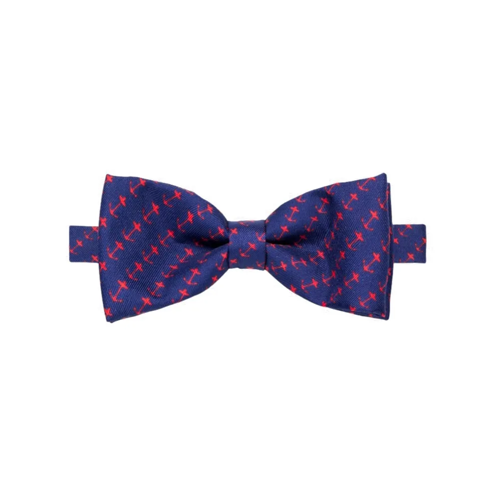 Fefè Napoli - Papillon Seta Ancore Blu - Papillon - Handmade in Italy - Luxury Exclusive Collection