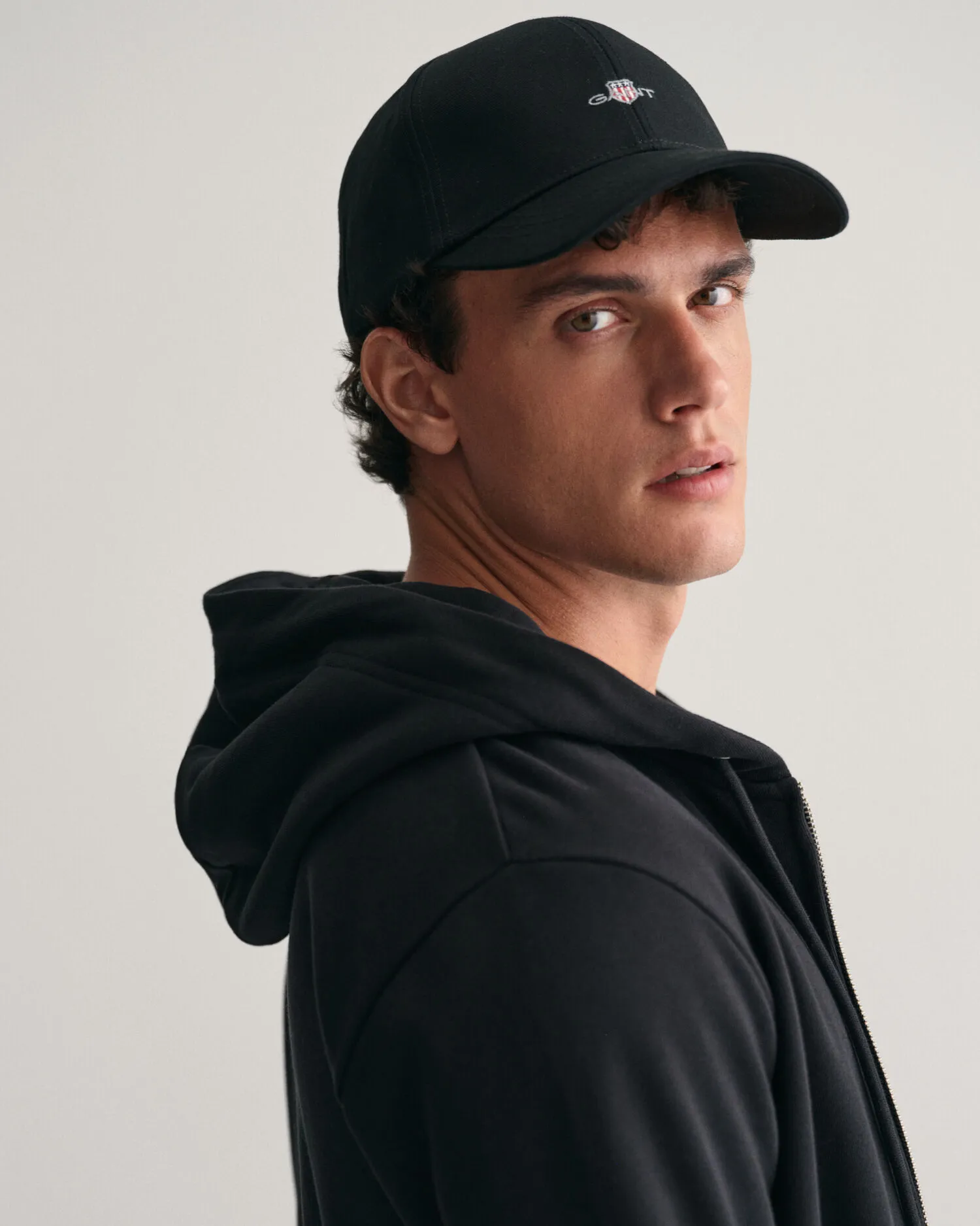 Felpa con zip e cappuccio Tonal Shield    