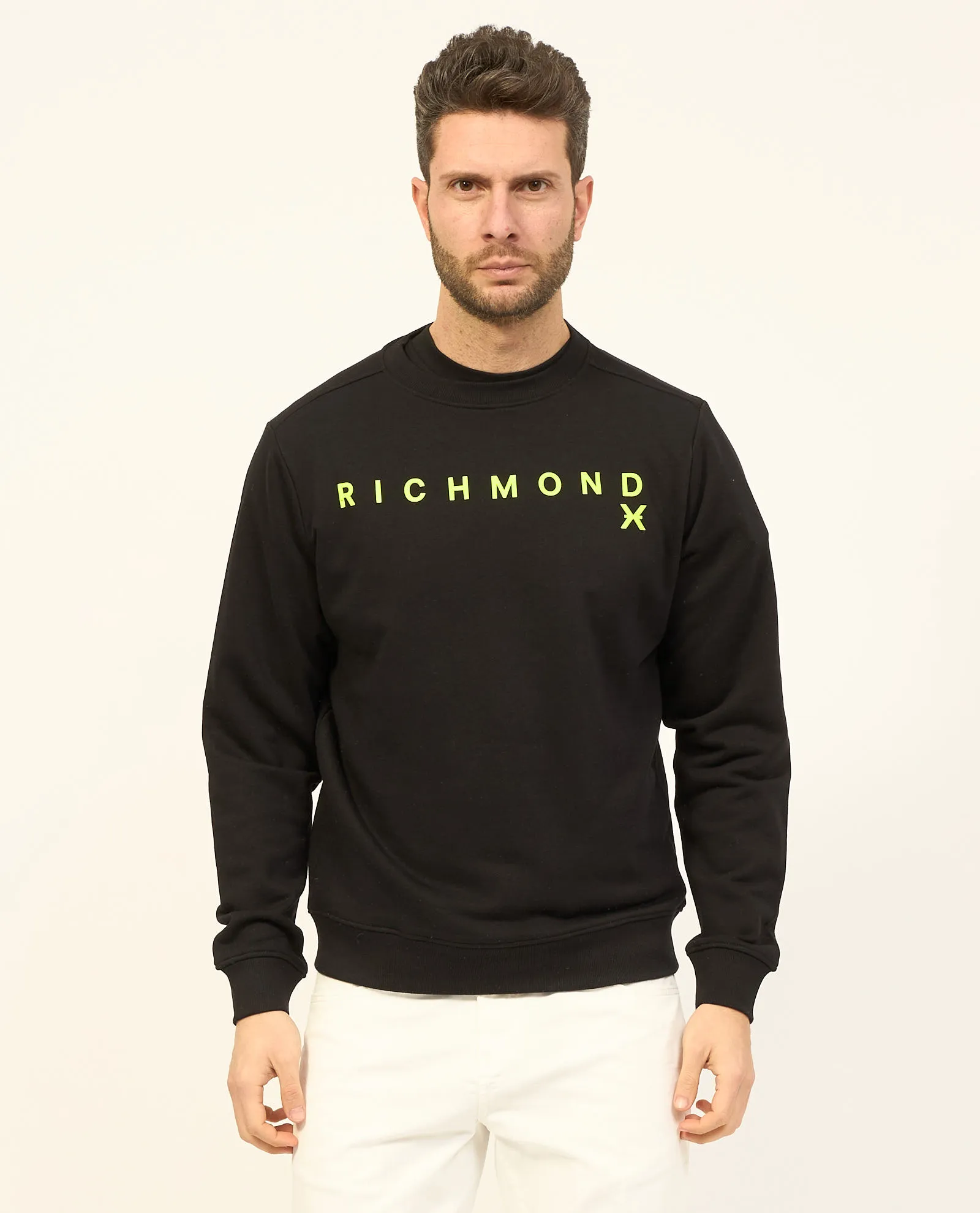 Felpa girocollo Richmond X in misto cotone