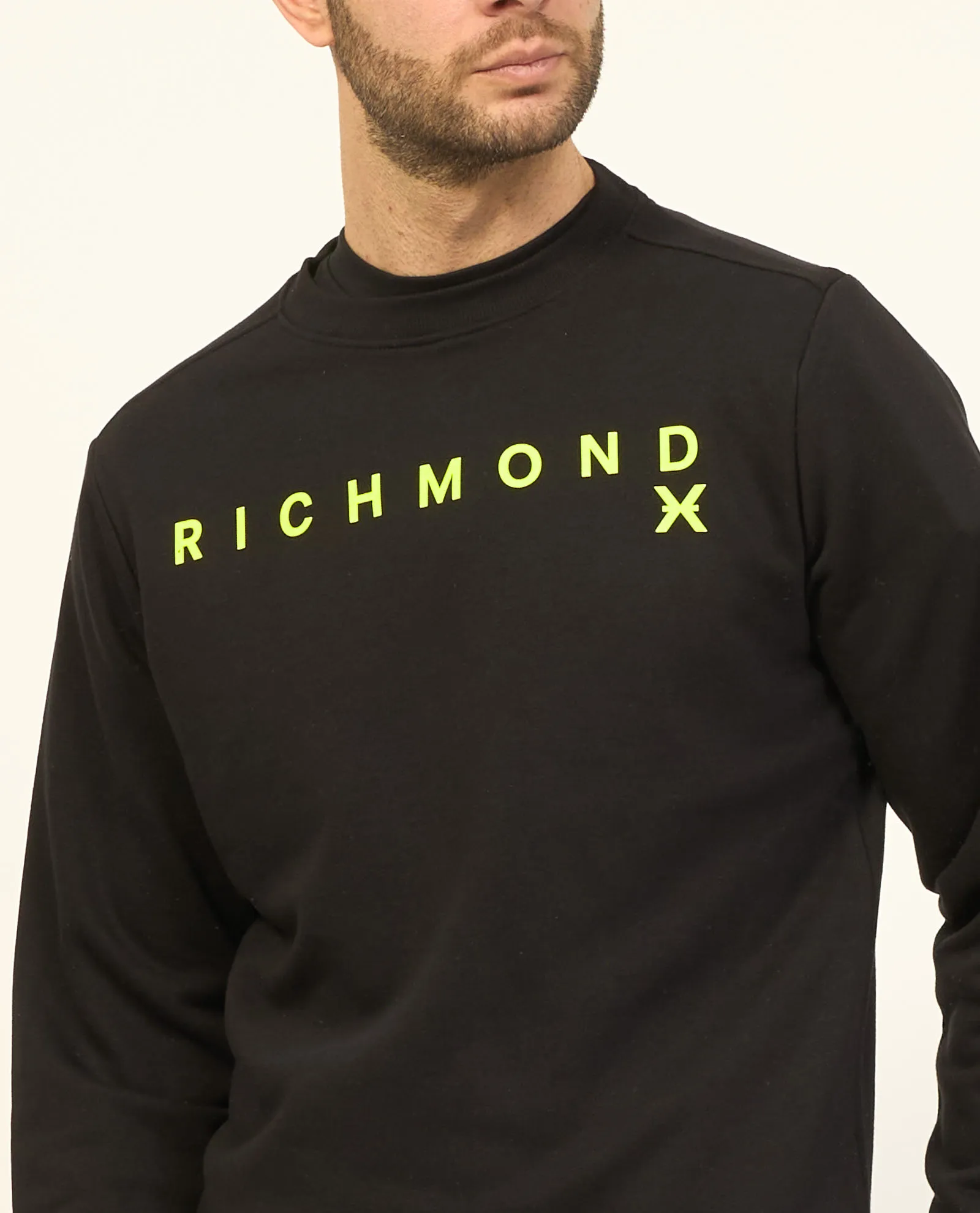 Felpa girocollo Richmond X in misto cotone