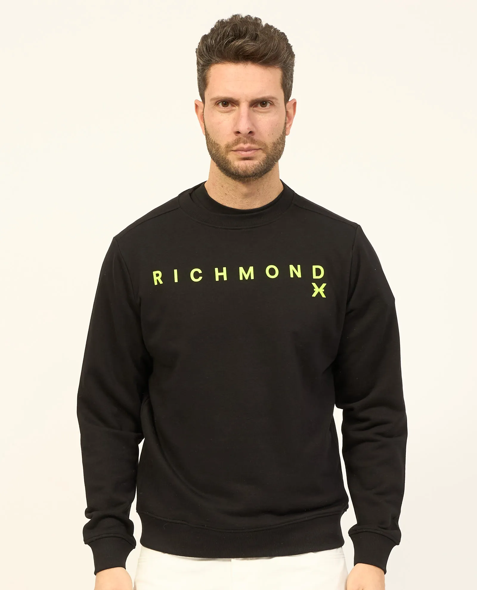 Felpa girocollo Richmond X in misto cotone