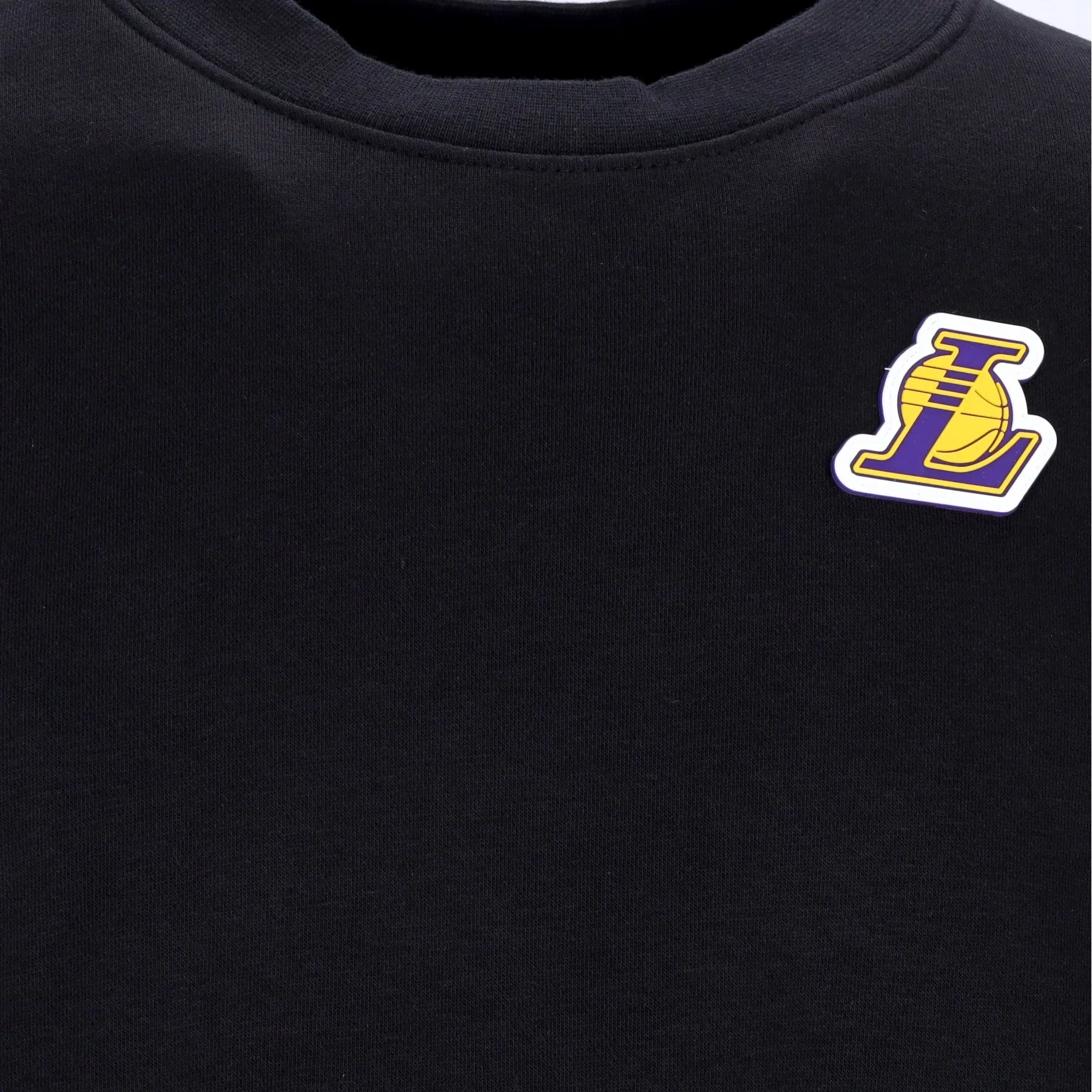 Felpa Girocollo Uomo Nba Fleece Crewneck Courtside Loslak Black