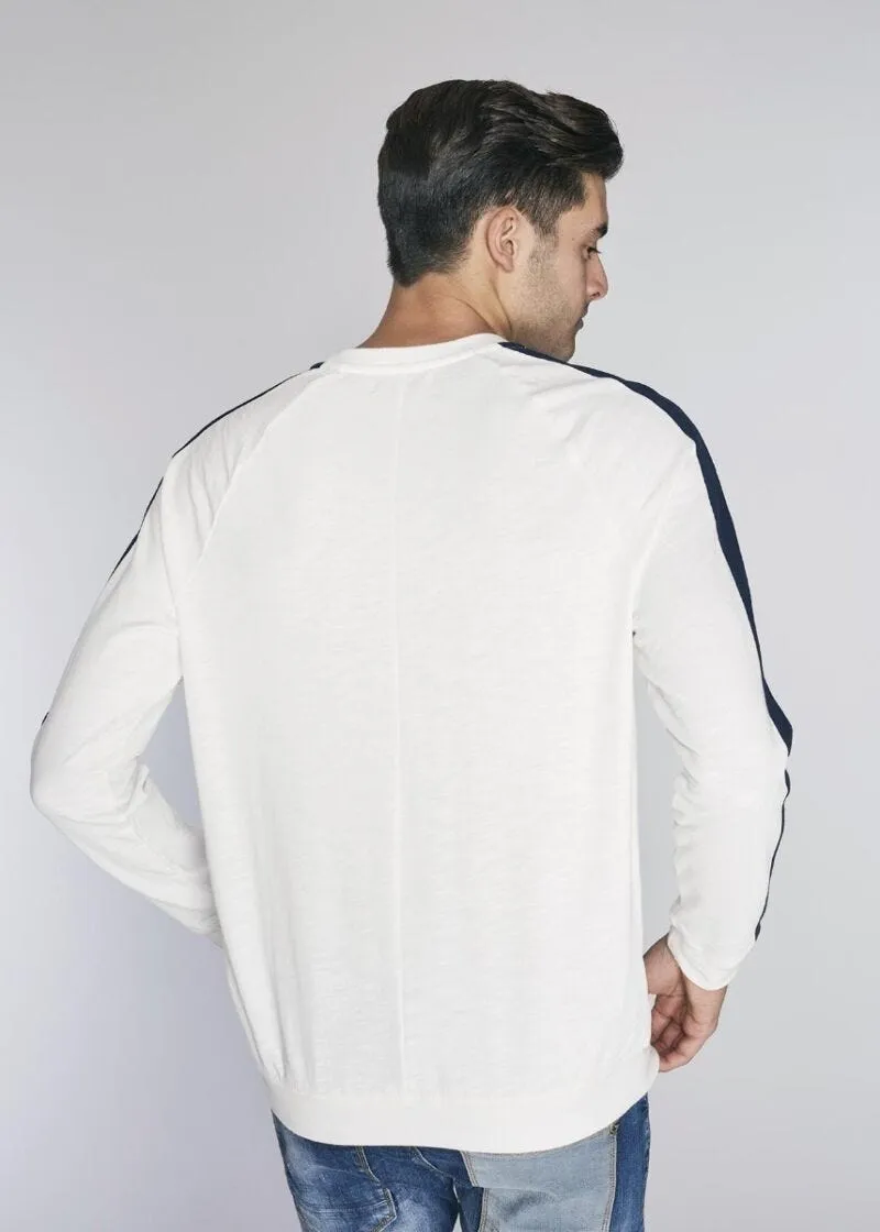 Felpa in cotone fiammato