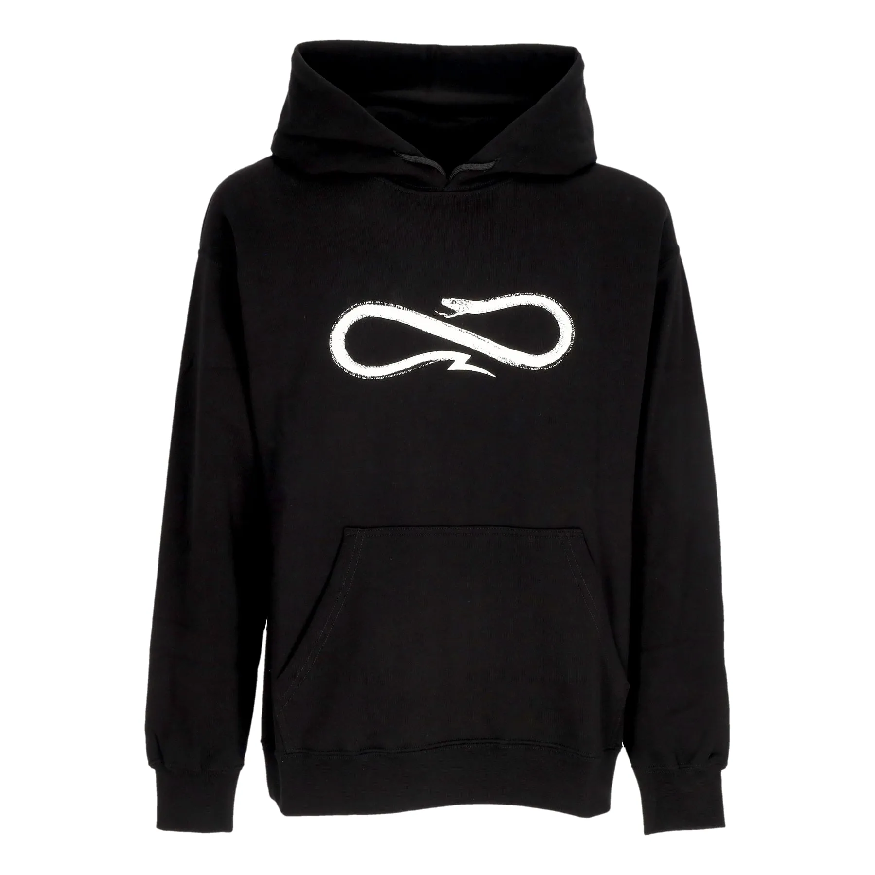 Felpa Leggera Cappuccio Uomo Logo Classic Hoodie Black