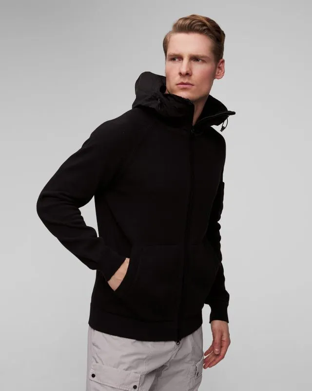 Felpa nera da uomo C.P. Company