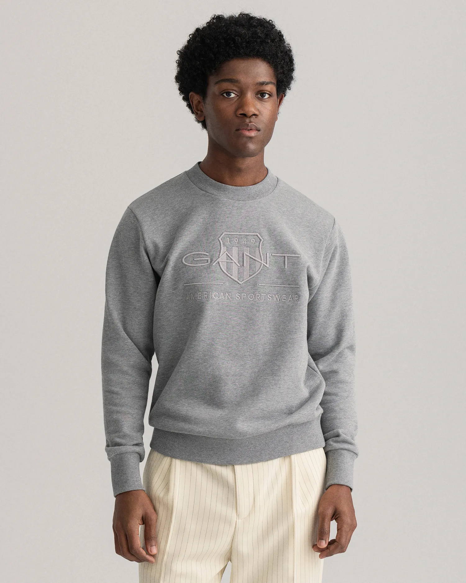 Felpa Tonal Archive Shield girocollo    