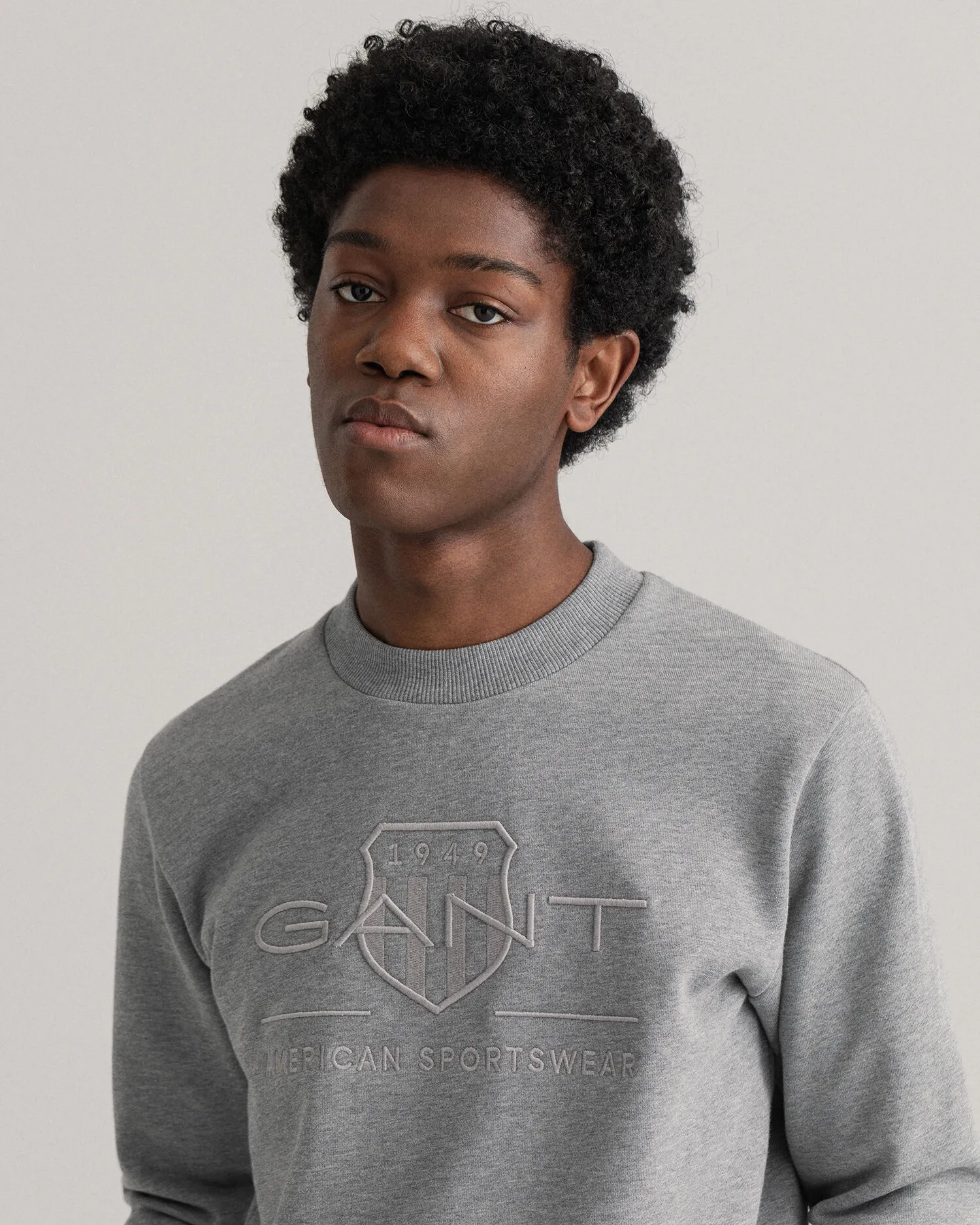 Felpa Tonal Archive Shield girocollo    