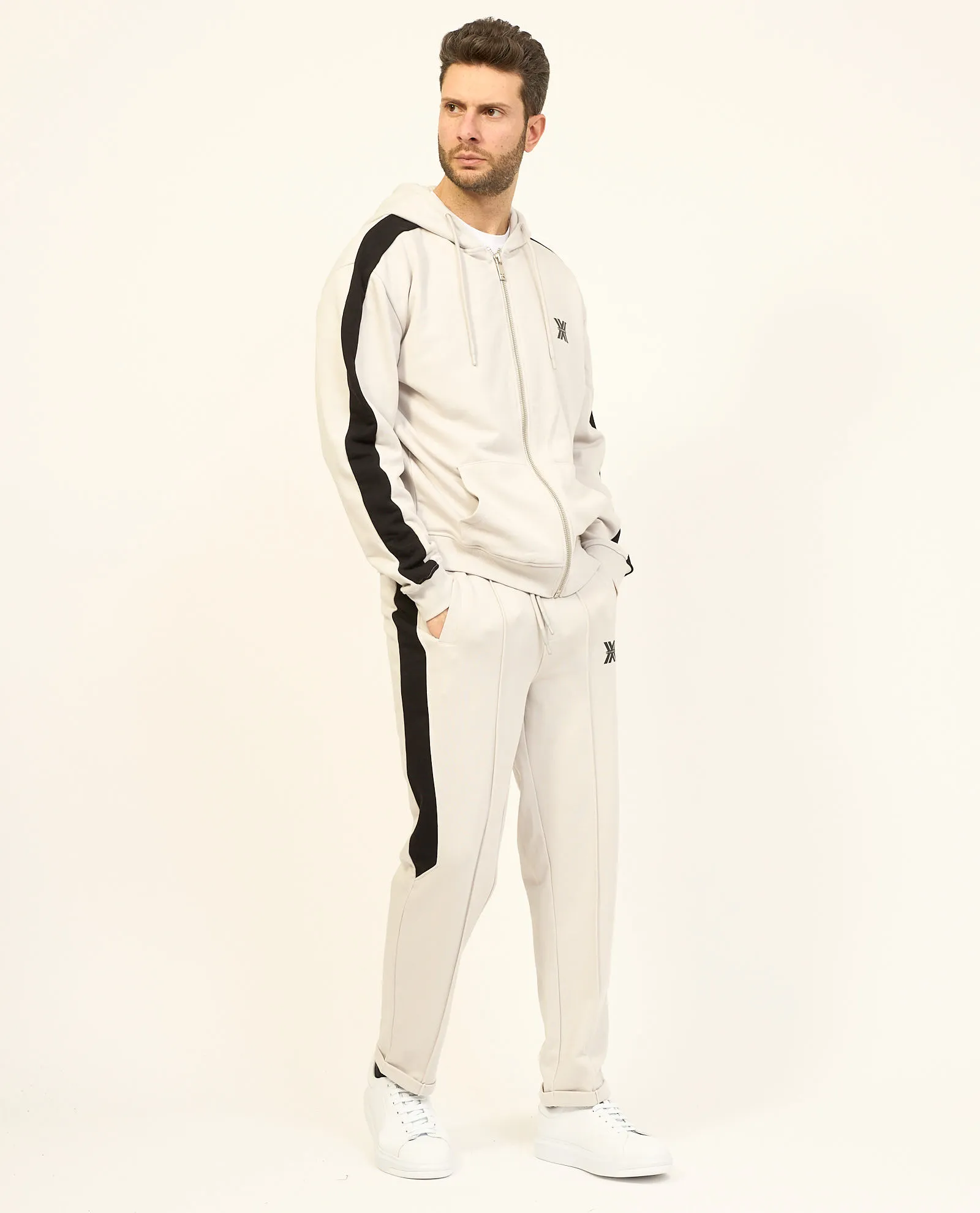 Felpa uomo Richmond X in cotone con cappuccio e zip