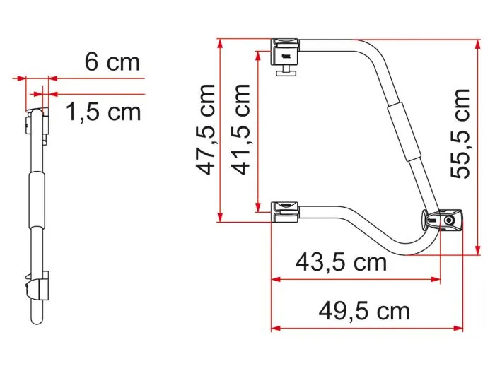 Fiamma Security 46 Pro maniglia di sicurezza
