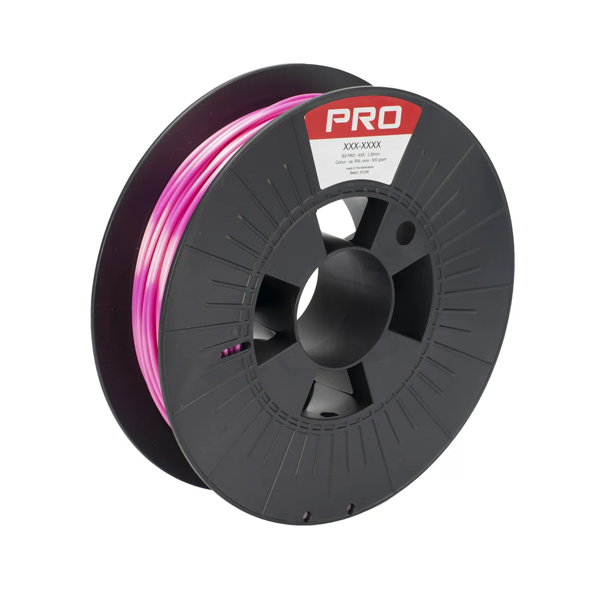 Filamento per stampante 3D RS PRO, PLA satinato, Rosa, diam. 2.85mm