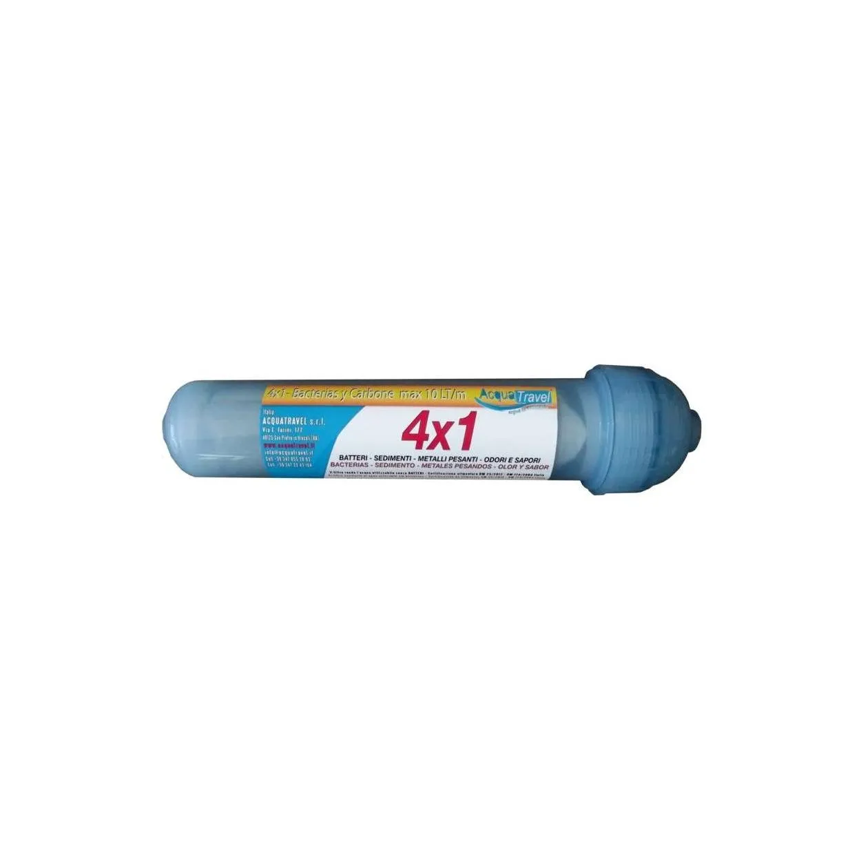 Filtro a Carboni Attivi Bacterias 10 lt/m Aquatravel