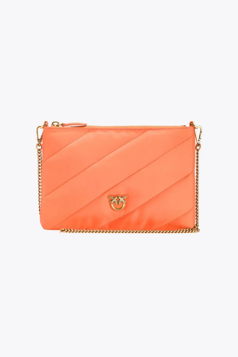 Flat Recycled Shoulder Bag / Orange