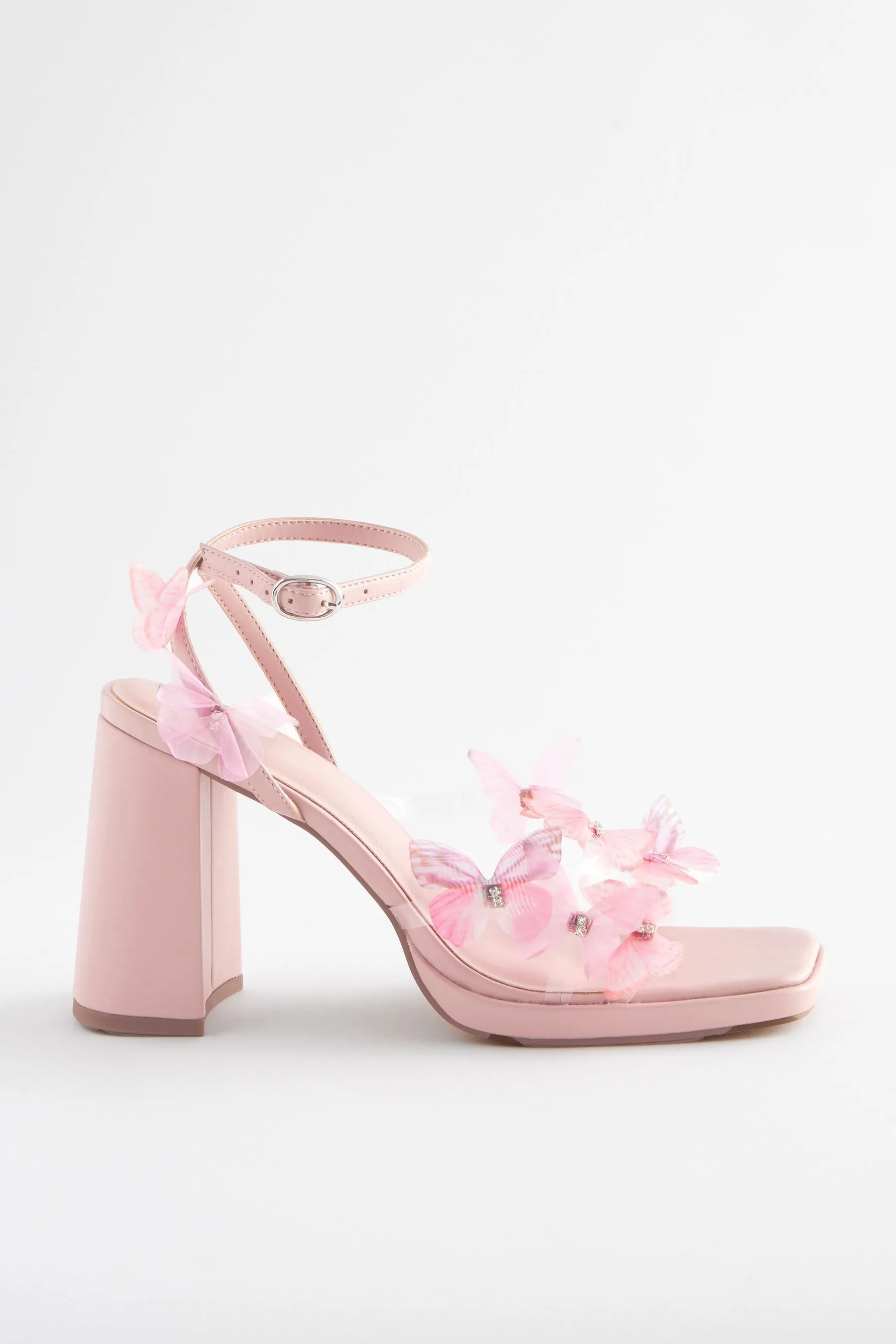 Forever Comfort® - Sandali con tacco largo e farfalle