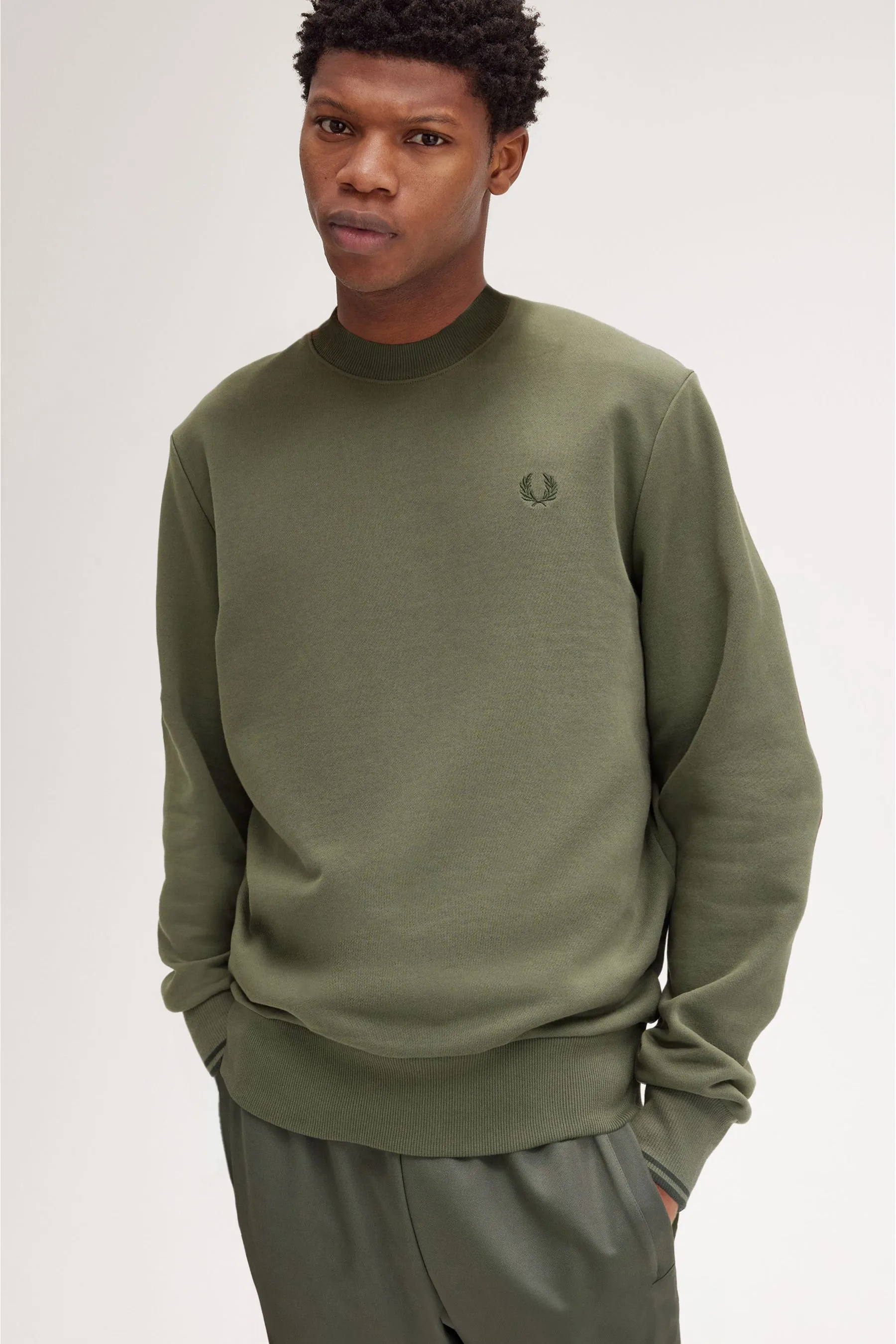 Fred Perry Crew Neck 100% Cotton Sweatshirt    