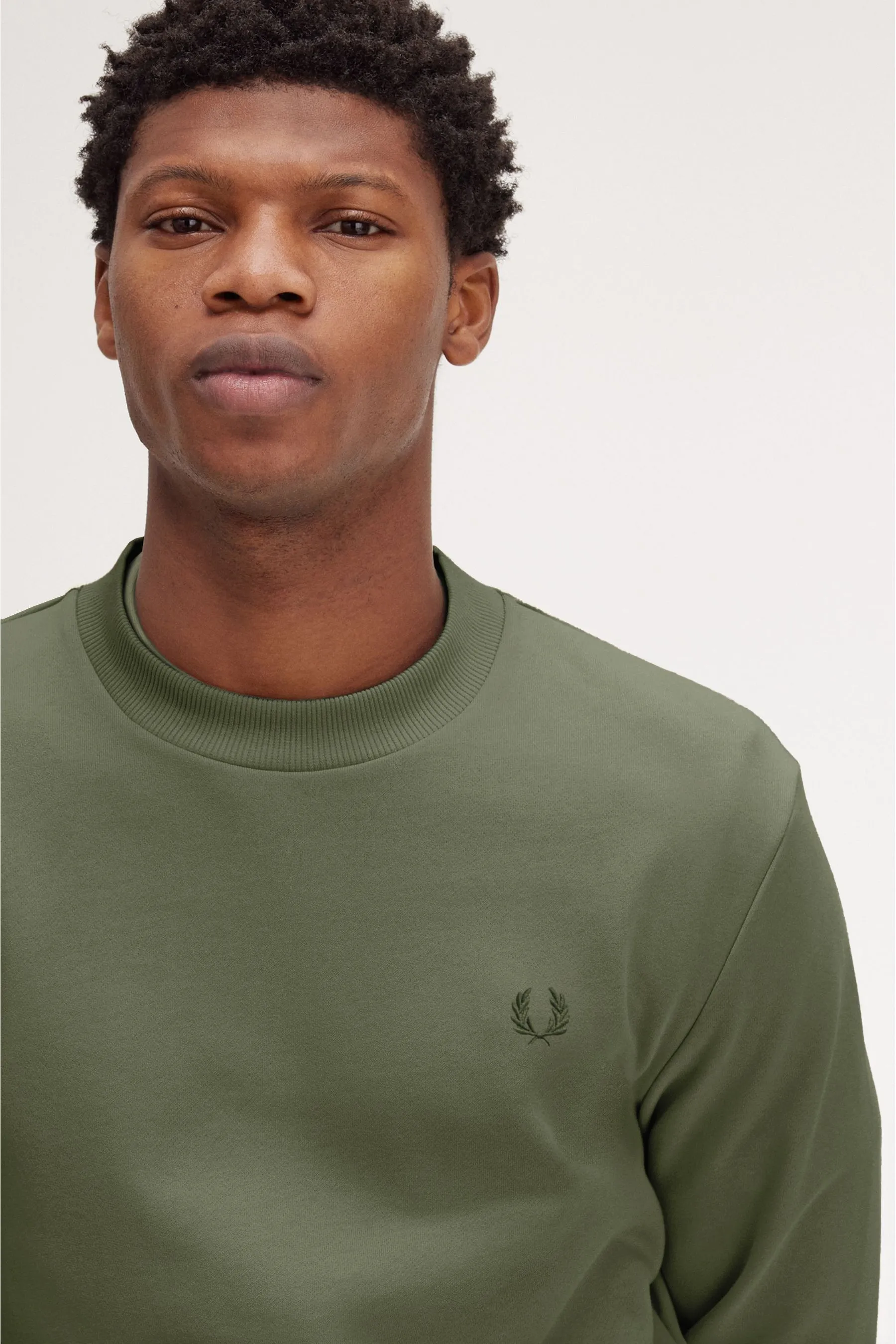 Fred Perry Crew Neck 100% Cotton Sweatshirt    