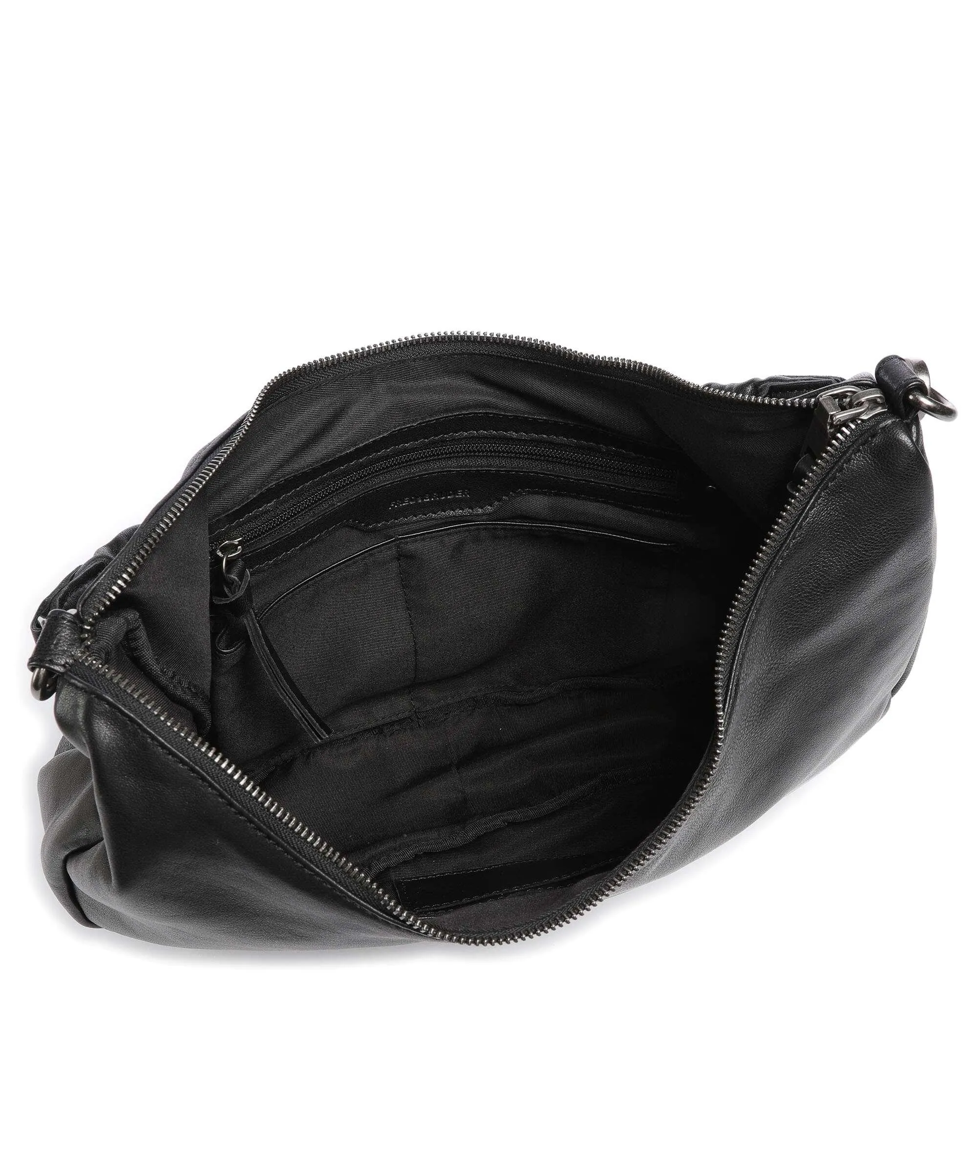  FredsBruder Jerren Borsa hobo pelle a grana fine nero  