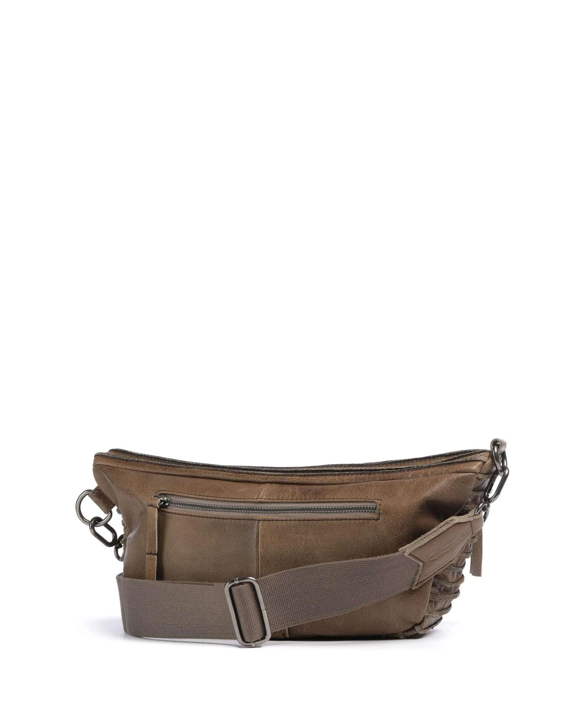  FredsBruder mini Borsa a tracolla pelle granulata verde-oliva  