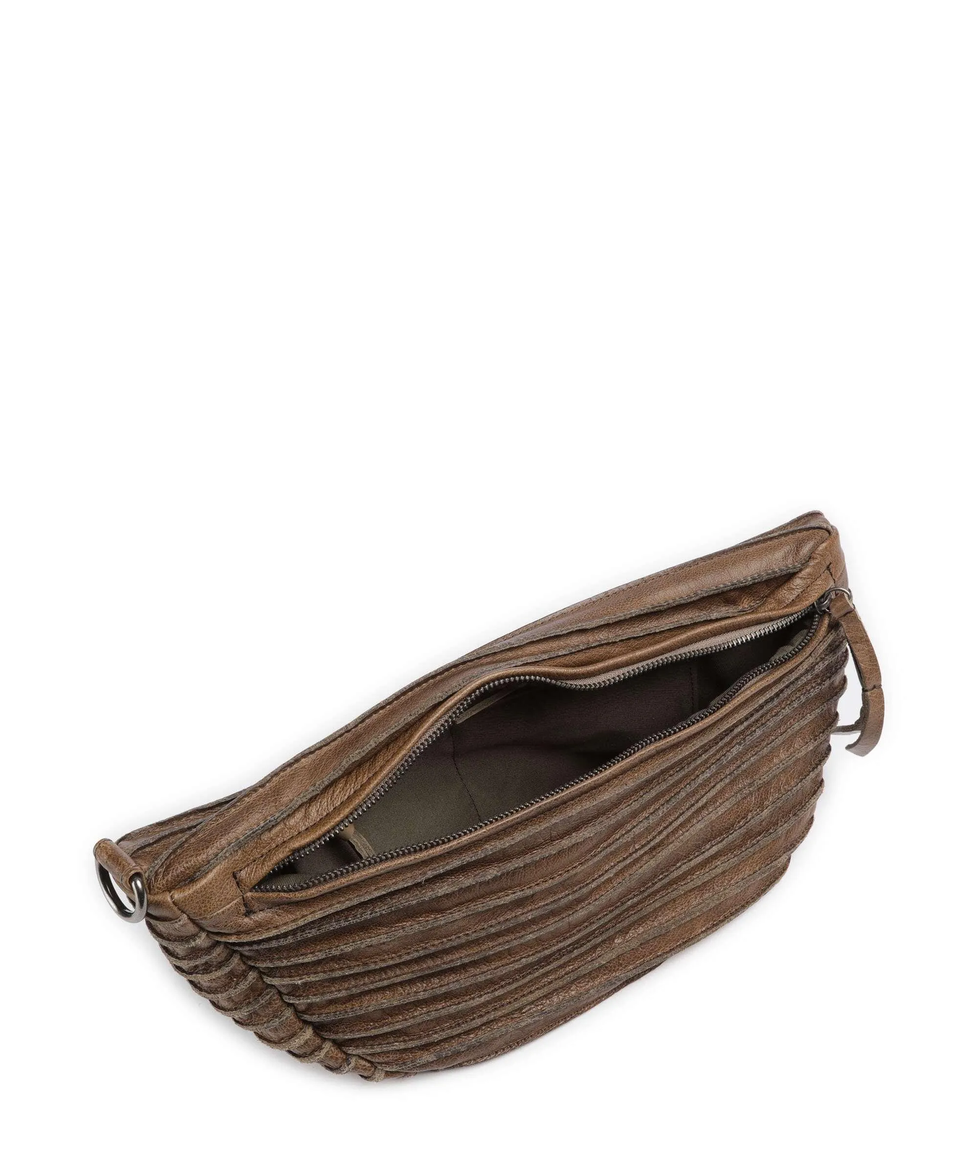  FredsBruder mini Borsa a tracolla pelle granulata verde-oliva  