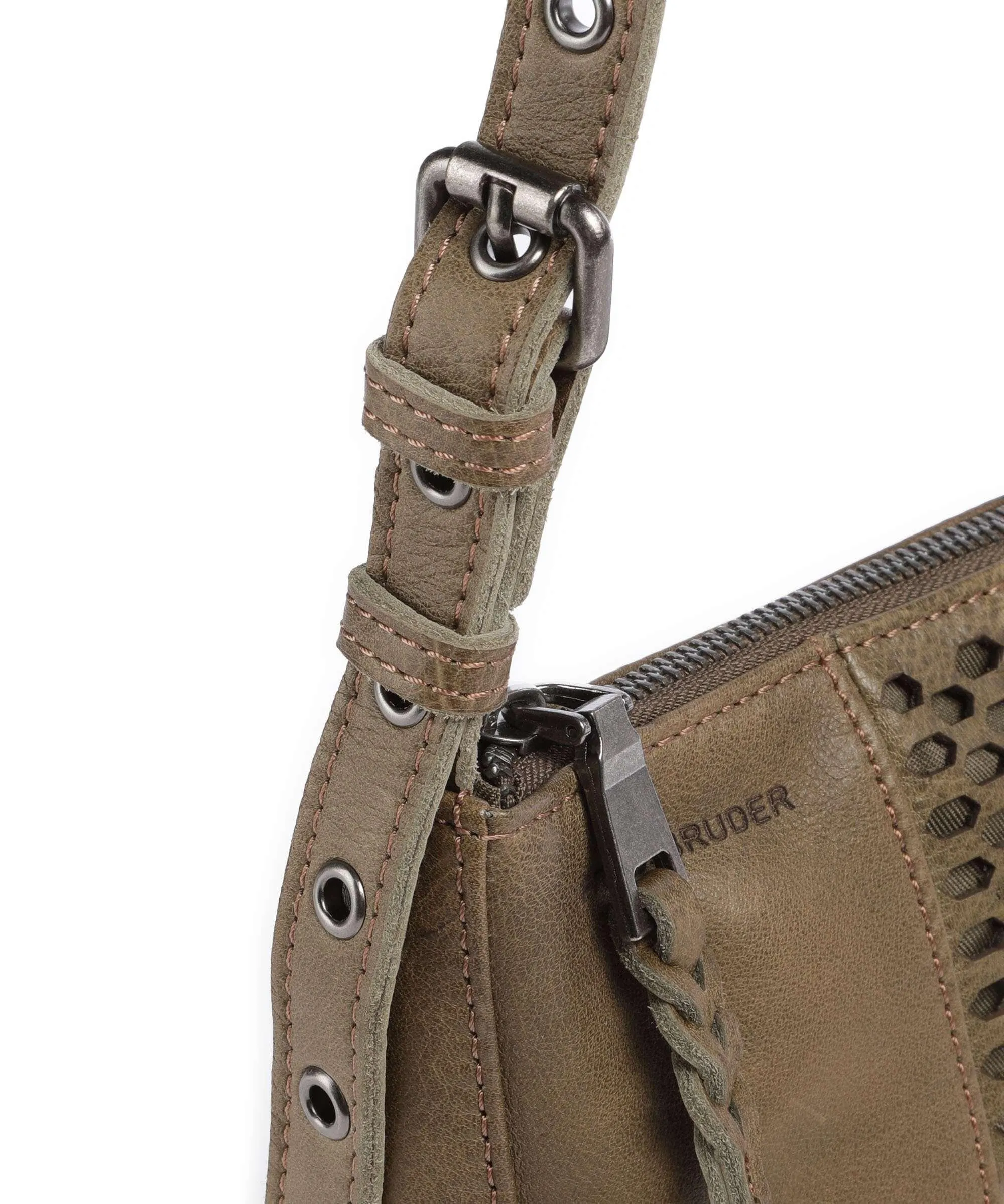  FredsBruder My Borsa a tracolla pelle verde-oliva  