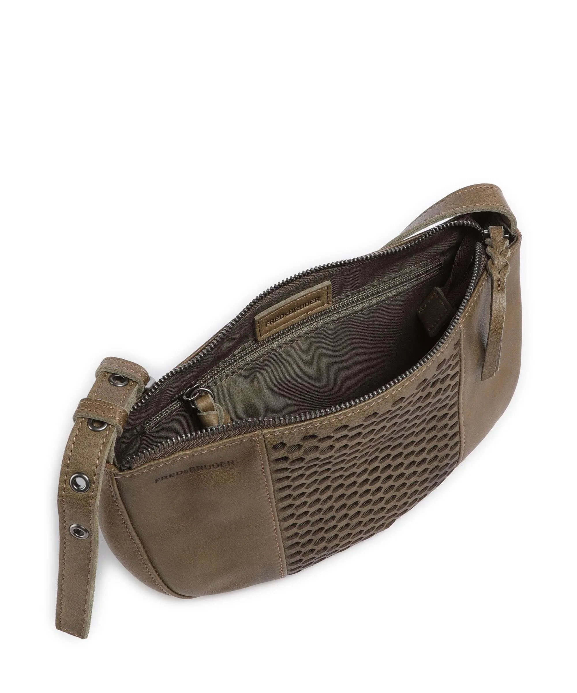  FredsBruder My Borsa a tracolla pelle verde-oliva  