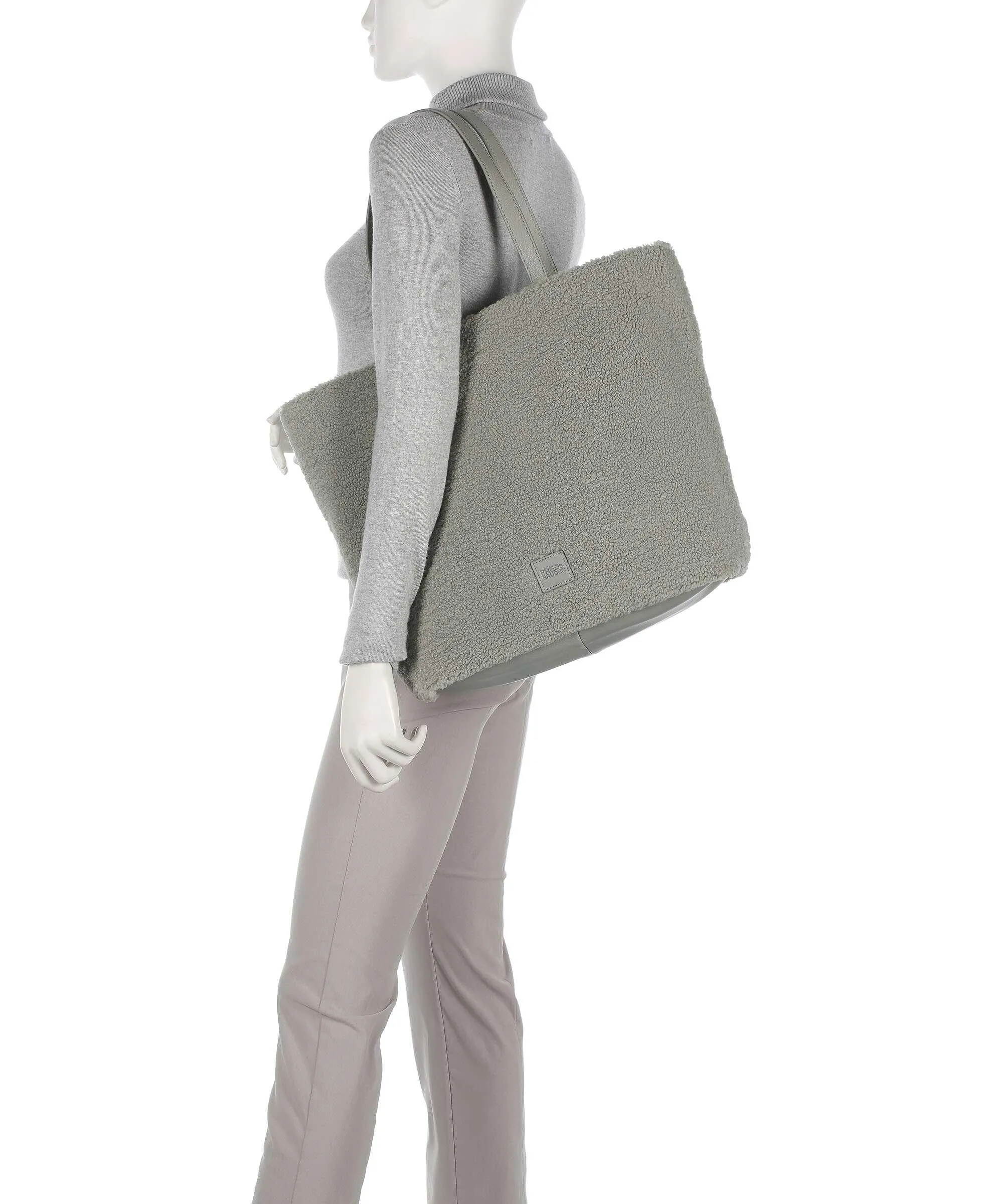  FredsBruder Rupol Shopper Borsa shopper eco-pelliccia verde  