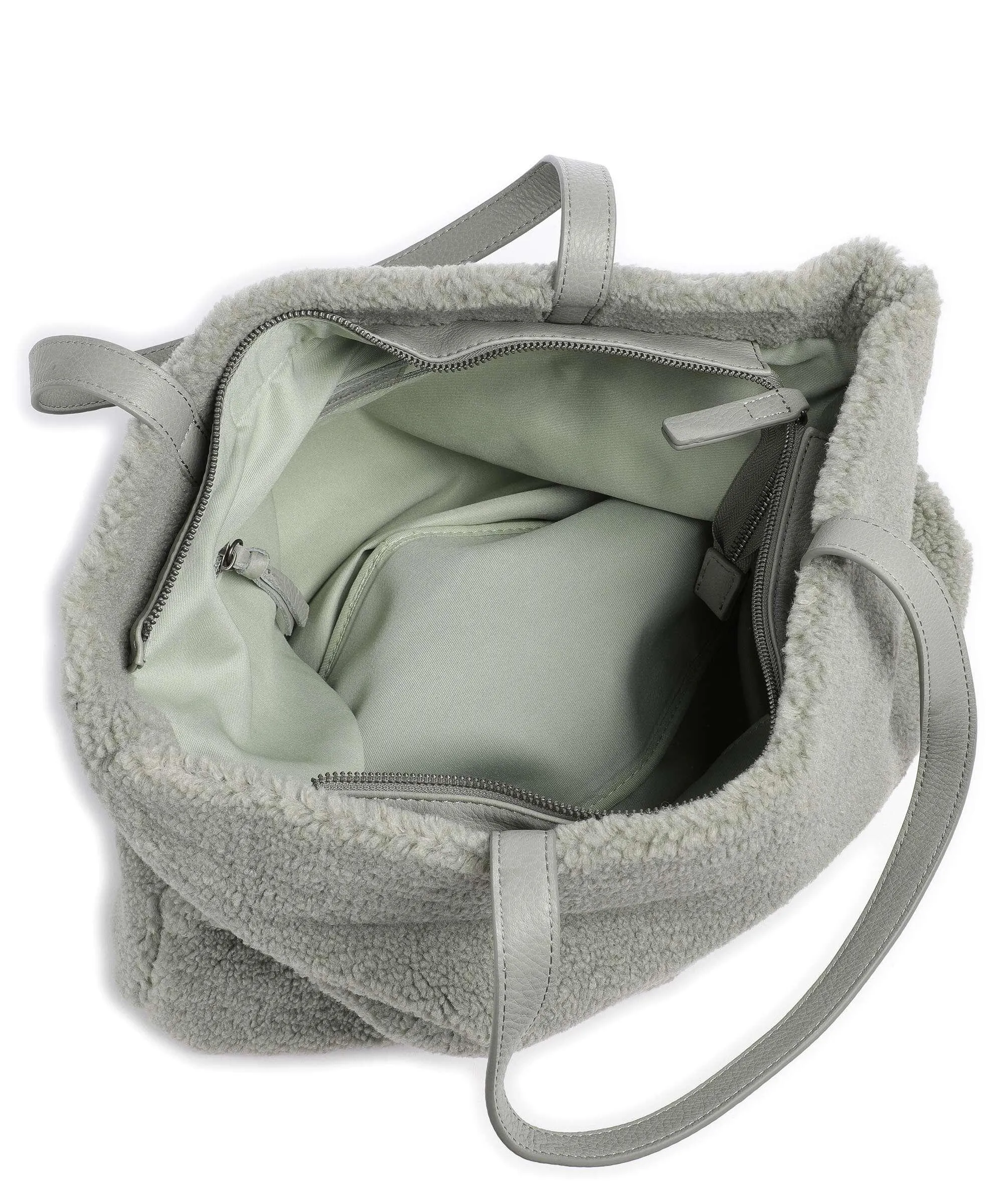  FredsBruder Rupol Shopper Borsa shopper eco-pelliccia verde  
