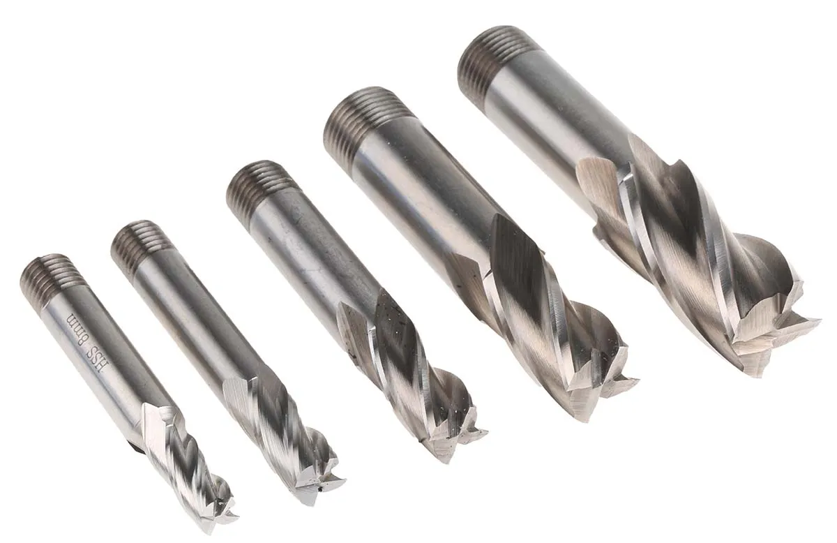 Fresa in HSS RS PRO, tagliente da Ø 8 mm, 10 mm, 12 mm, 16 mm, 20 mm