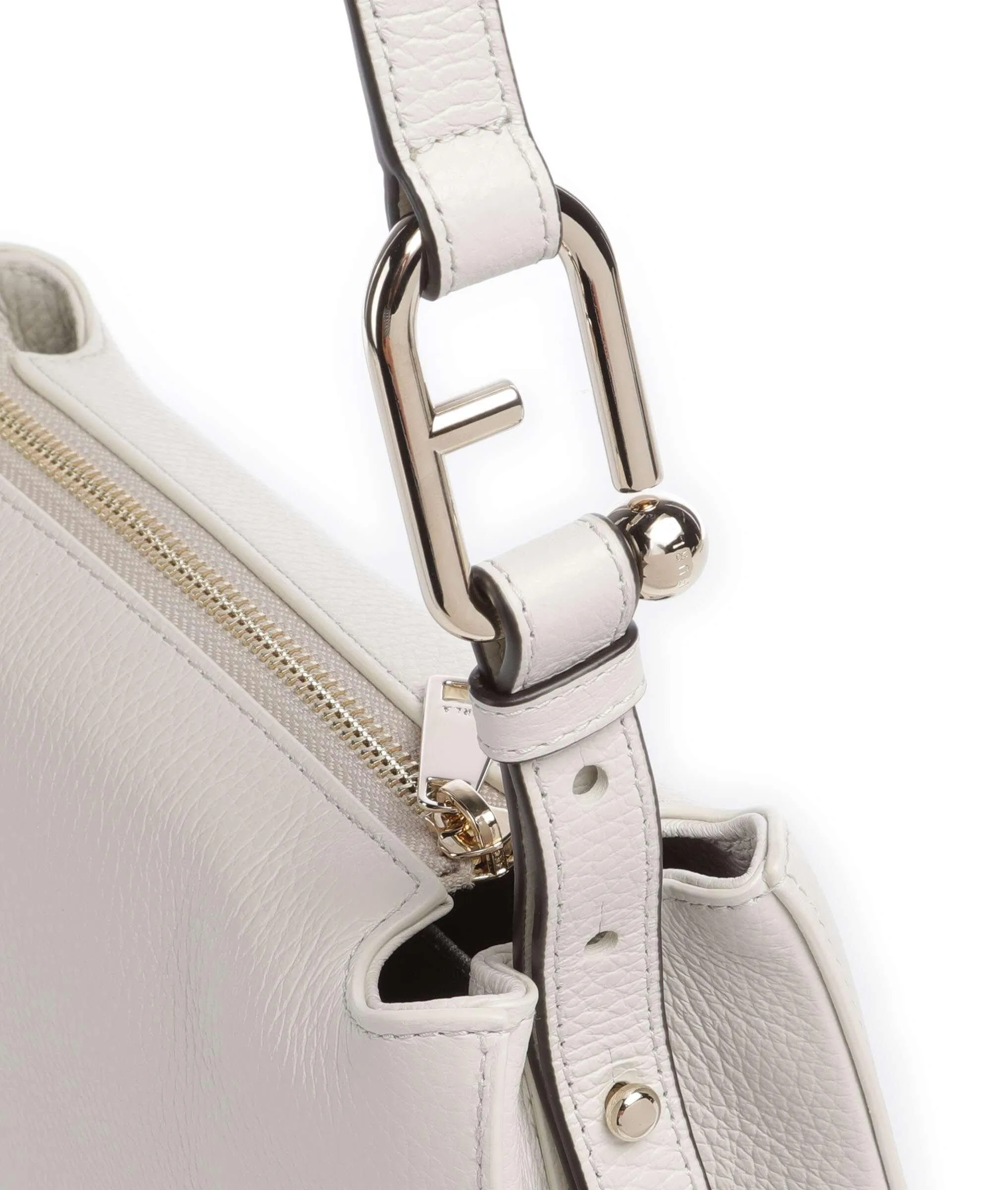  Furla Nuvola S Borsa a tracolla pelle granulata avorio  