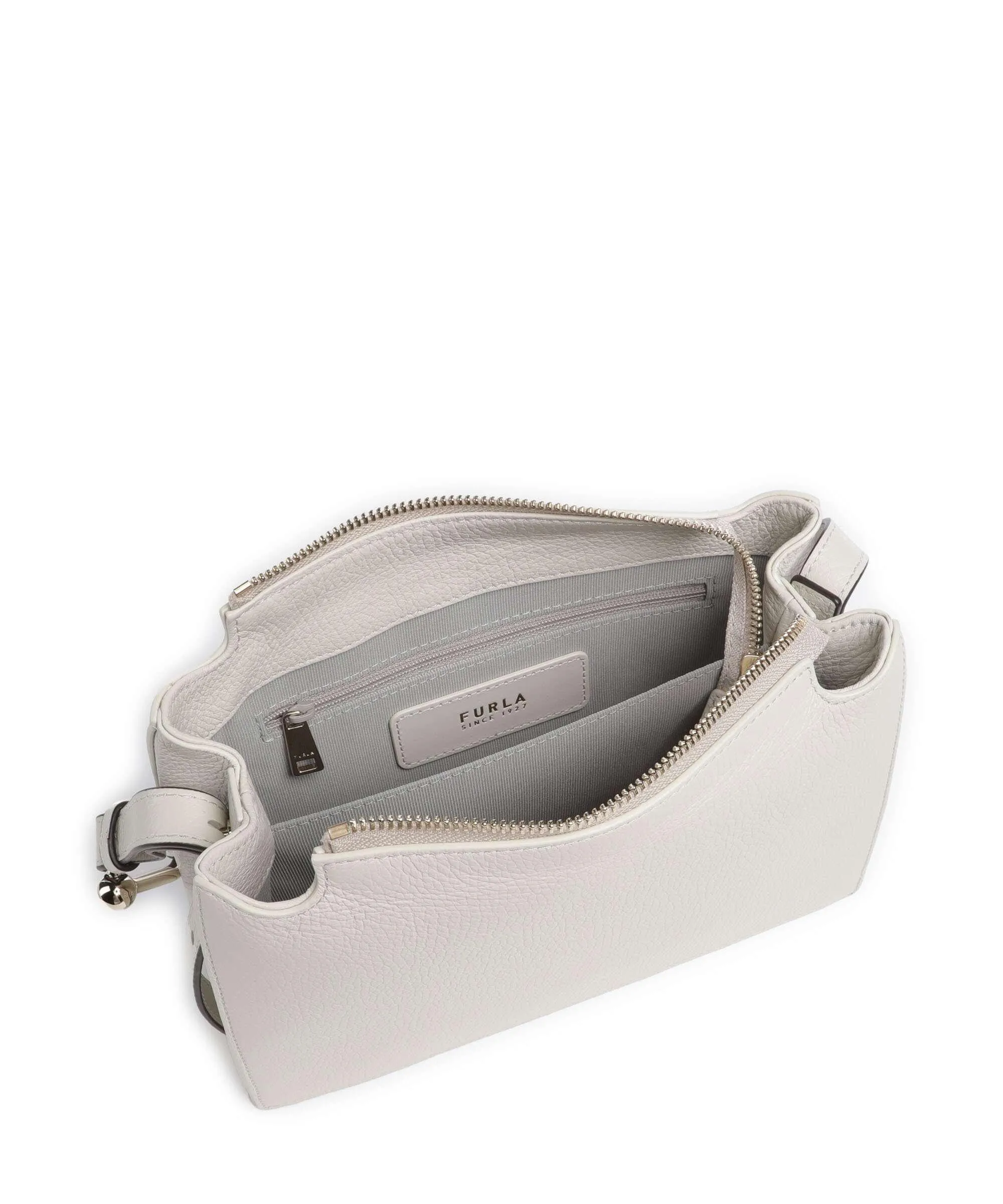 Furla Nuvola S Borsa a tracolla pelle granulata avorio  