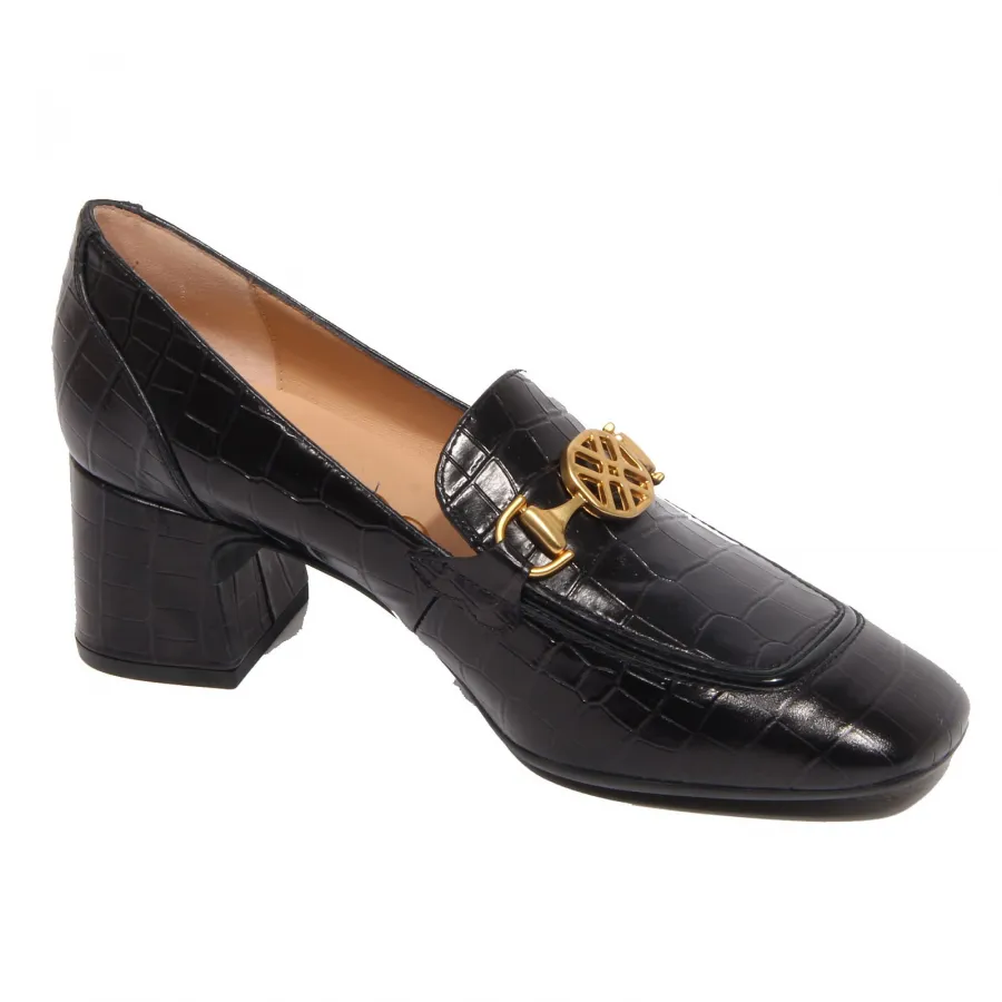 G3778 decollete donna UNISA black leather shoes women