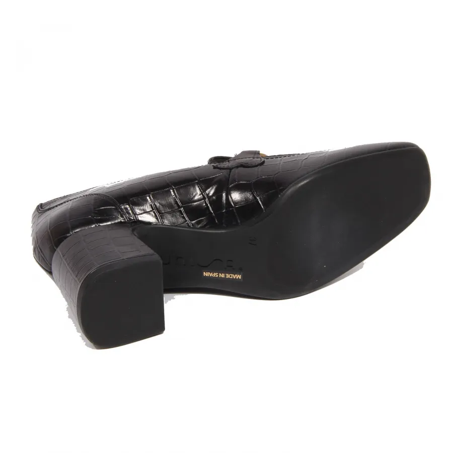 G3778 decollete donna UNISA black leather shoes women