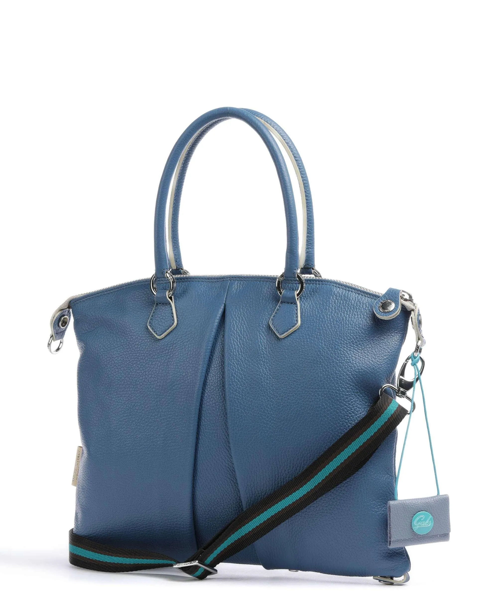  Gabs Ella M Borsa a zainetto pelle di vitello grana blu  