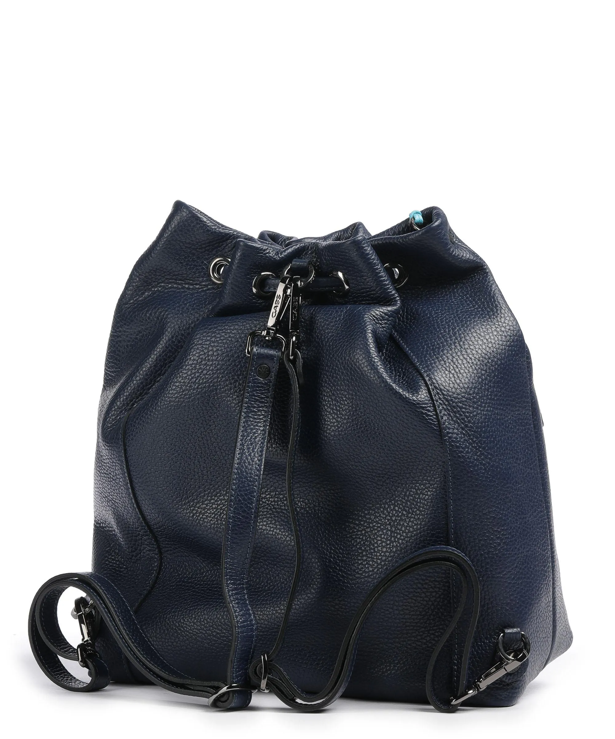  Gabs Icon Black Cleo M Borsa a secchiello pelle di vitello grana blu scuro  