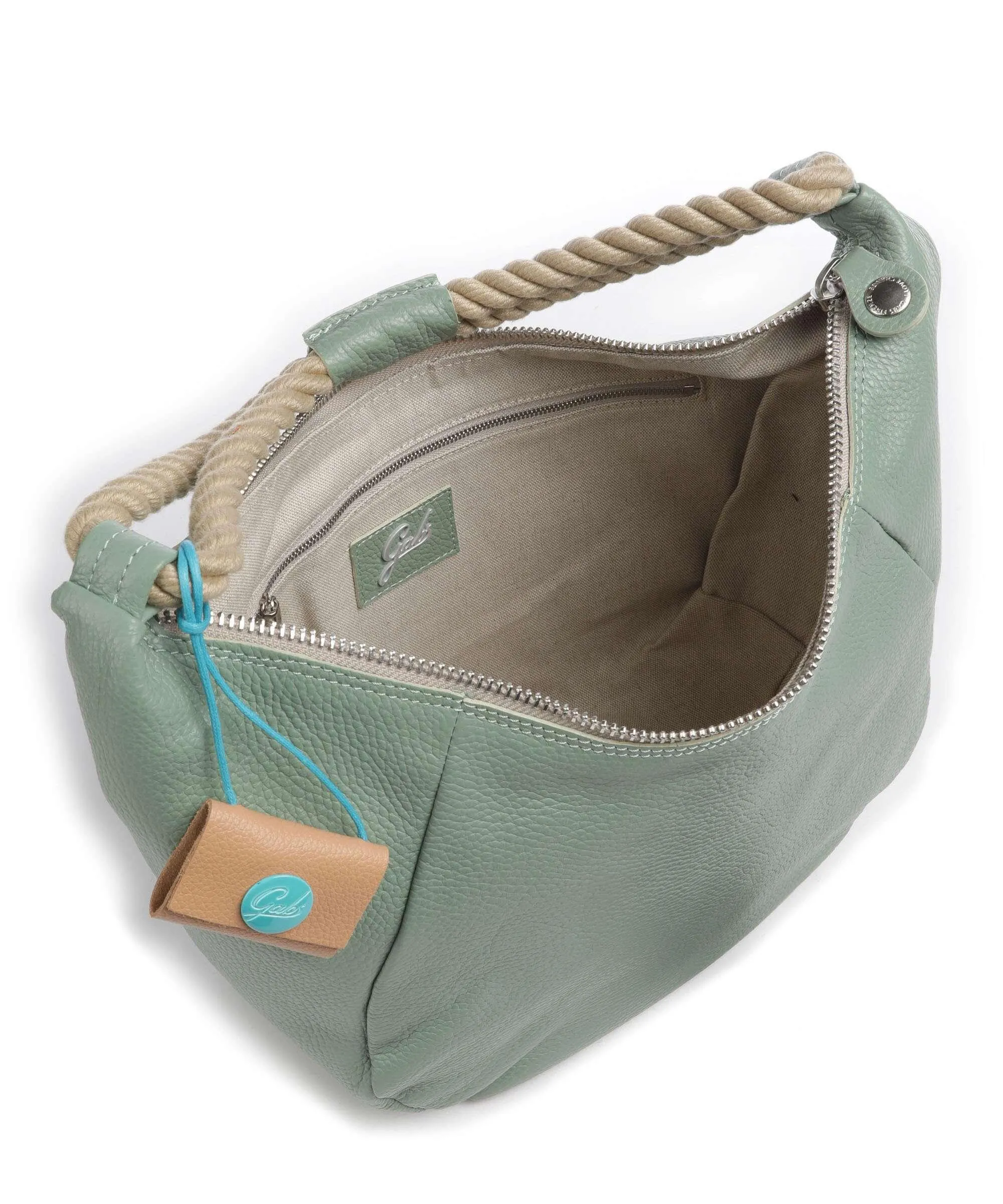  Gabs Penelope M Borsa hobo pelle di vitello grana verde  