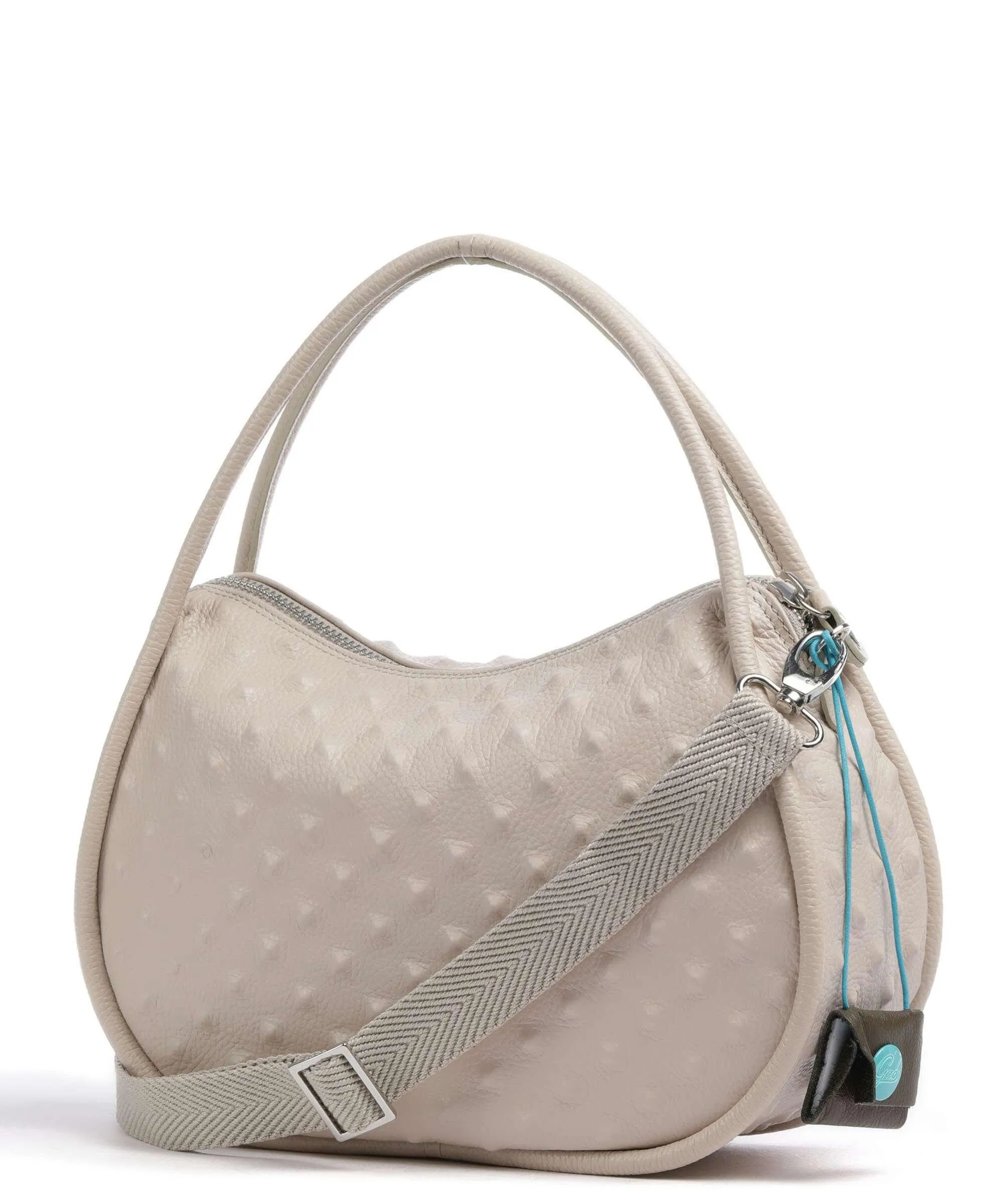  Gabs Selin M Borsa a spalla pelle di vitello grana beige  