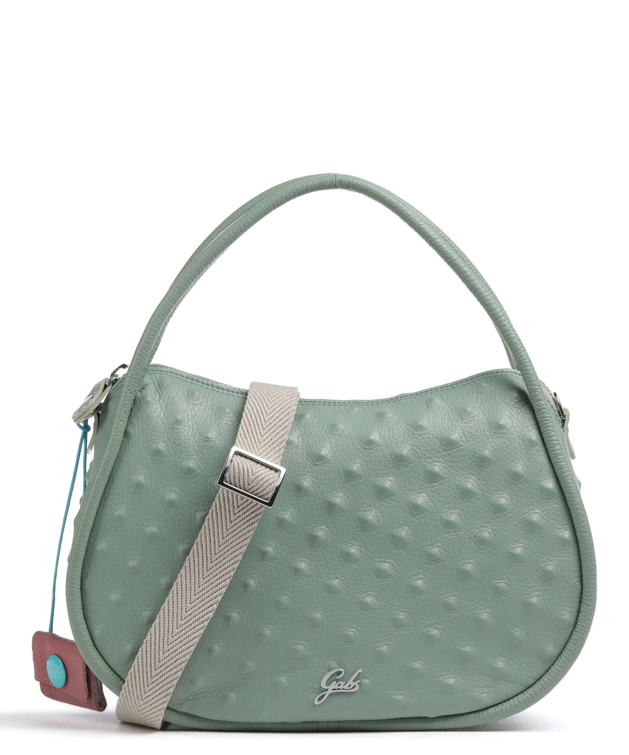  Gabs Selin M Borsa a spalla pelle di vitello grana verde  