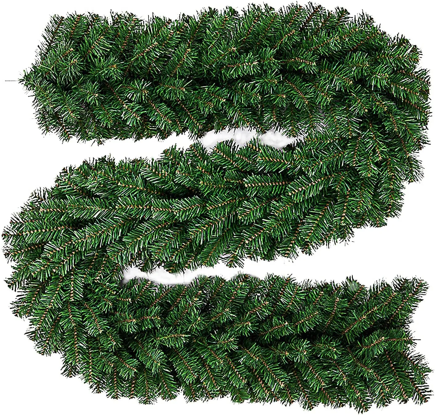Ghirlanda Natalizia, Artificiale Pino Corona ghirlande Natale Decorazion Natalizia per Scale, pareti, Porte 2.7m