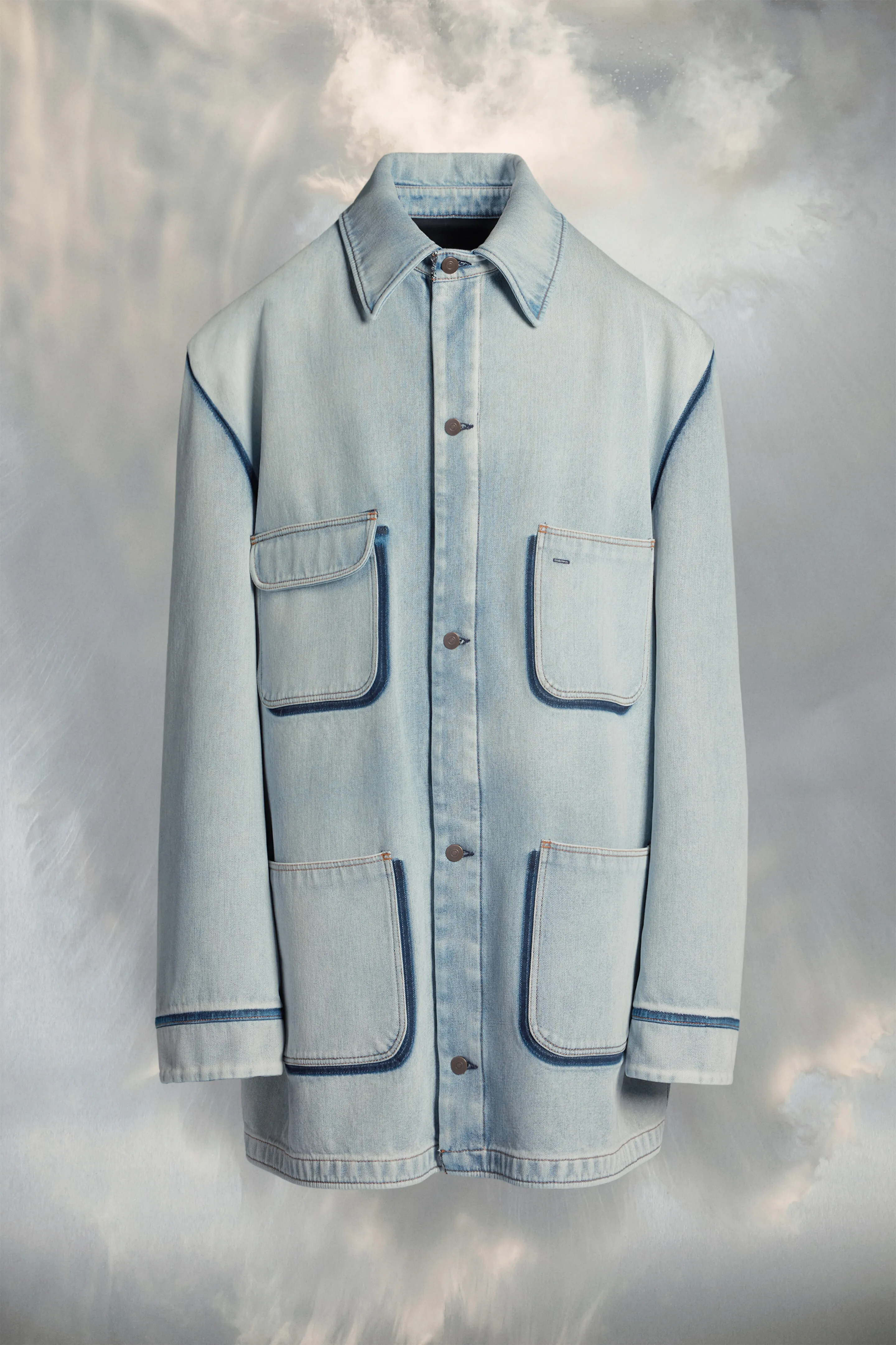 Giacca in denim oversize