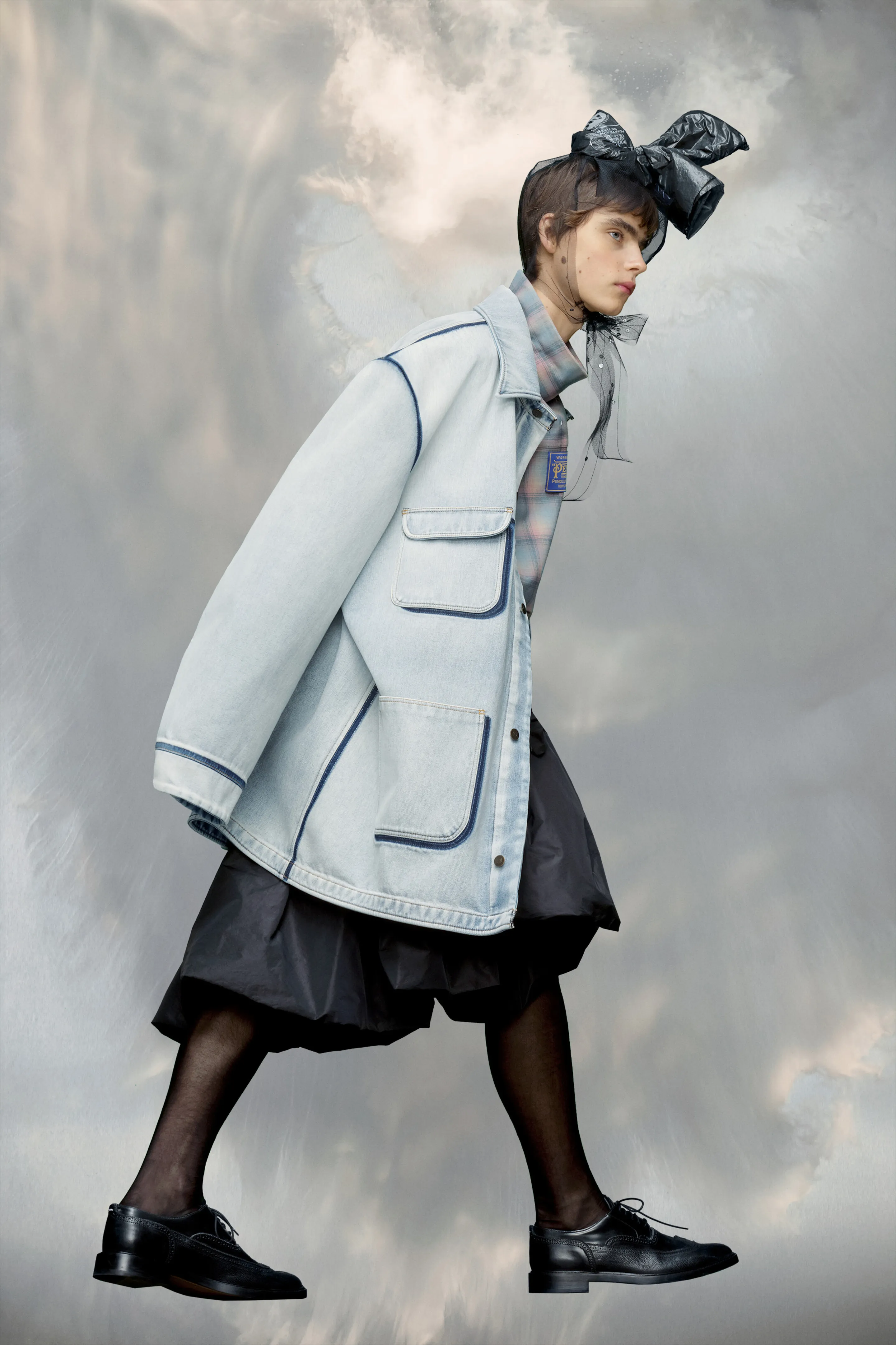 Giacca in denim oversize