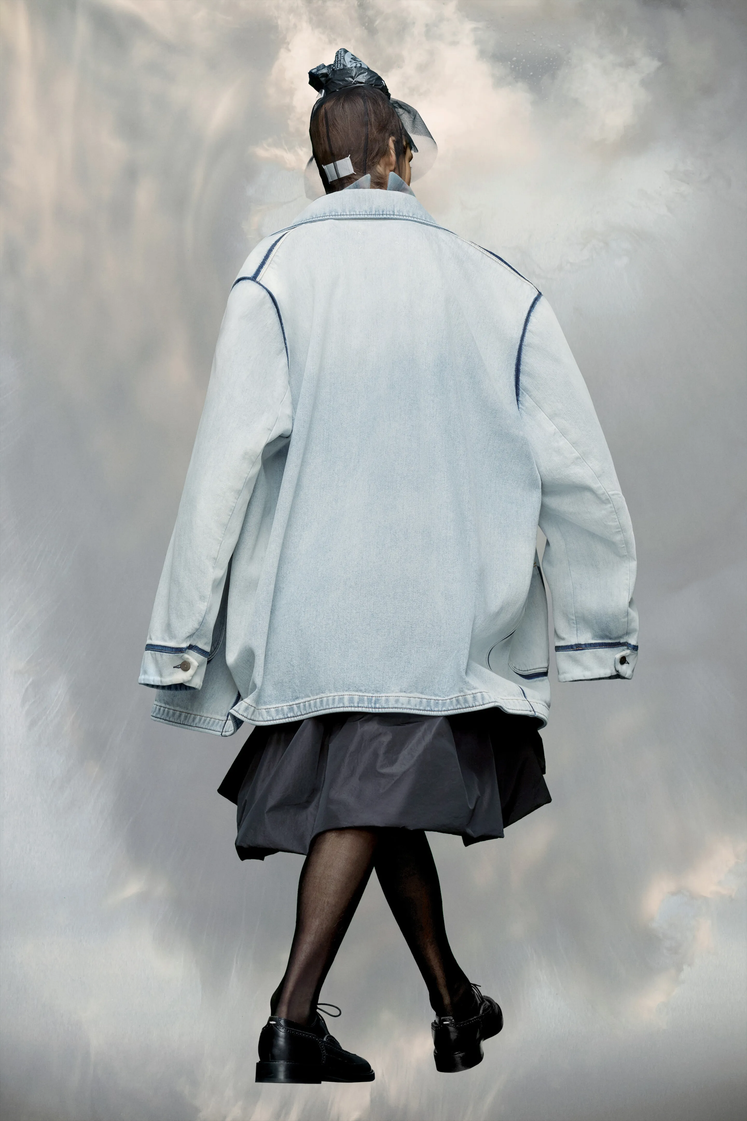 Giacca in denim oversize