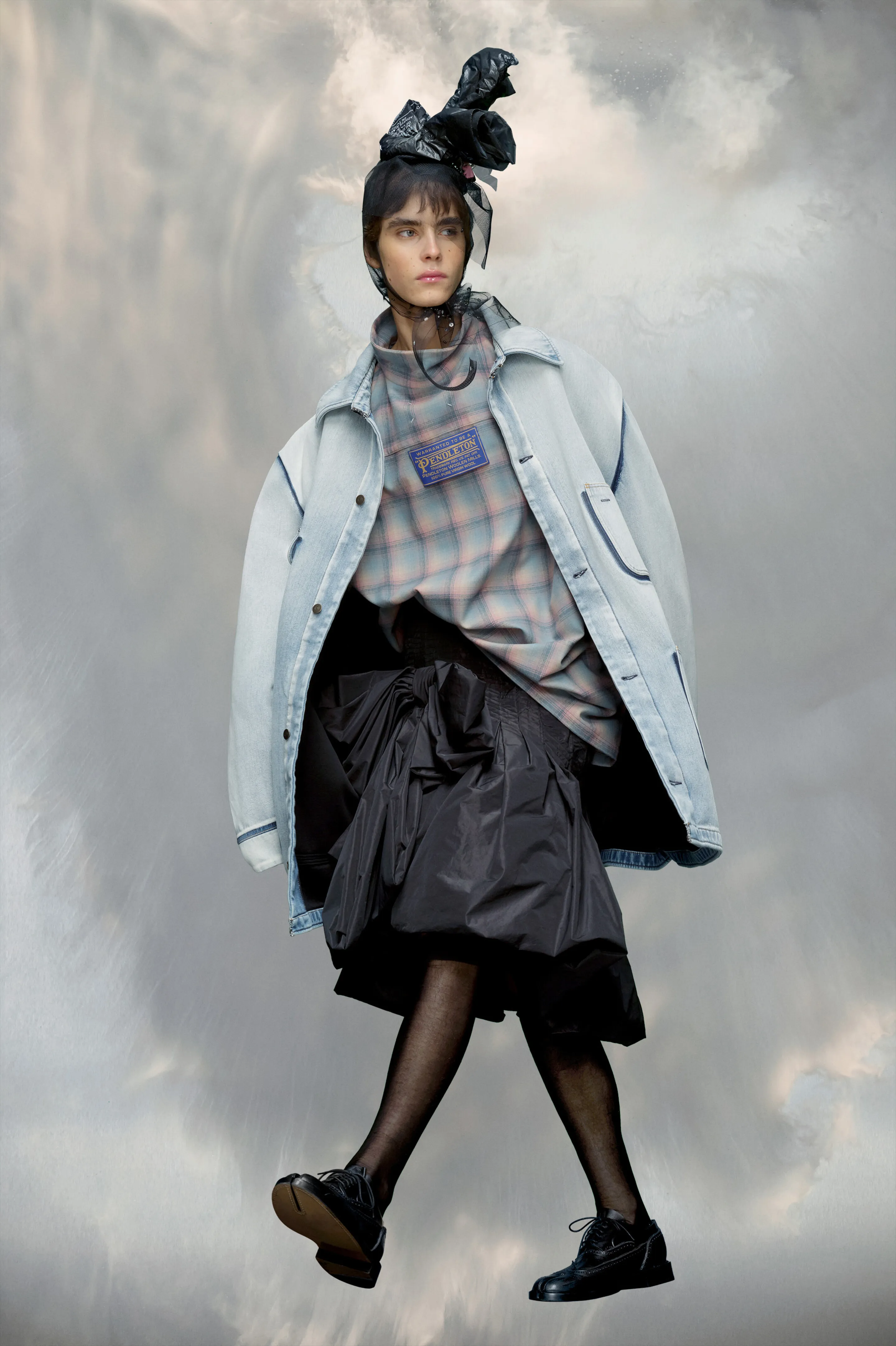 Giacca in denim oversize