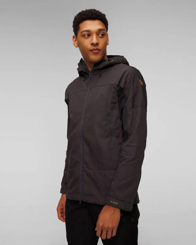 Giacca nero-grigia da trekking da uomo Fjallraven Abisko Lite Trekking Jacket M
