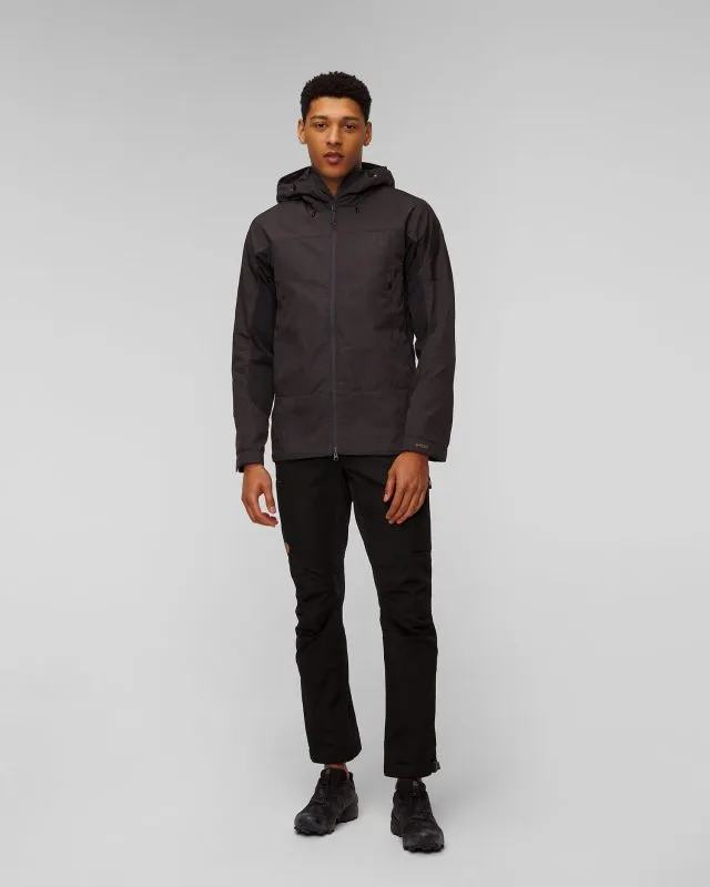 Giacca nero-grigia da trekking da uomo Fjallraven Abisko Lite Trekking Jacket M