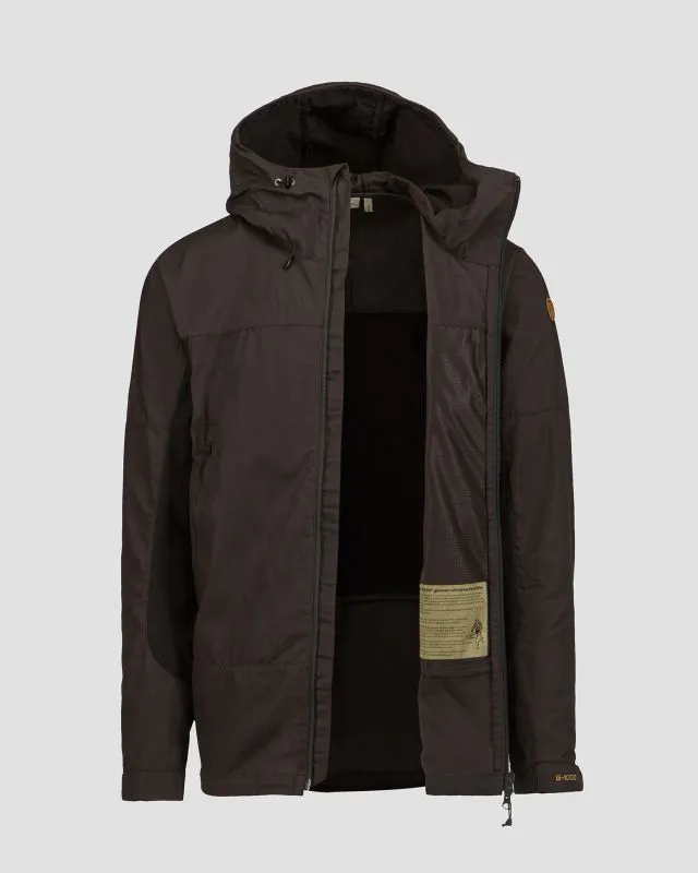 Giacca nero-grigia da trekking da uomo Fjallraven Abisko Lite Trekking Jacket M