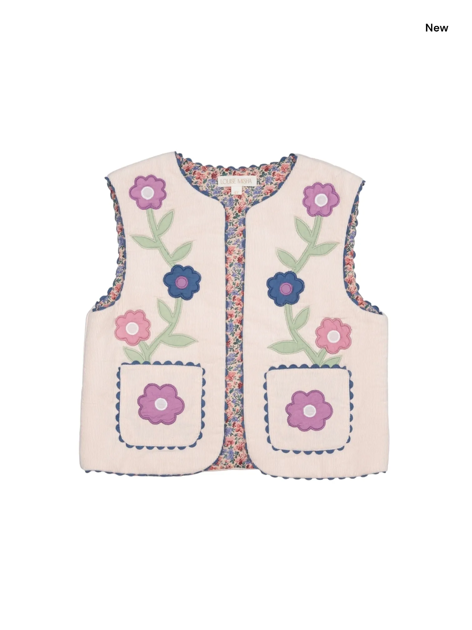 Gilet reversibile per neonata e bambina