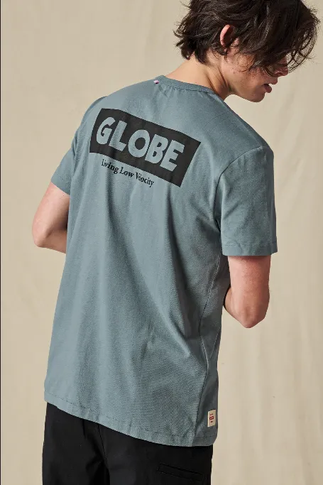 Globe maglietta a manica corta da uomo Living Low Velocity Tee GB02130000-STL blu