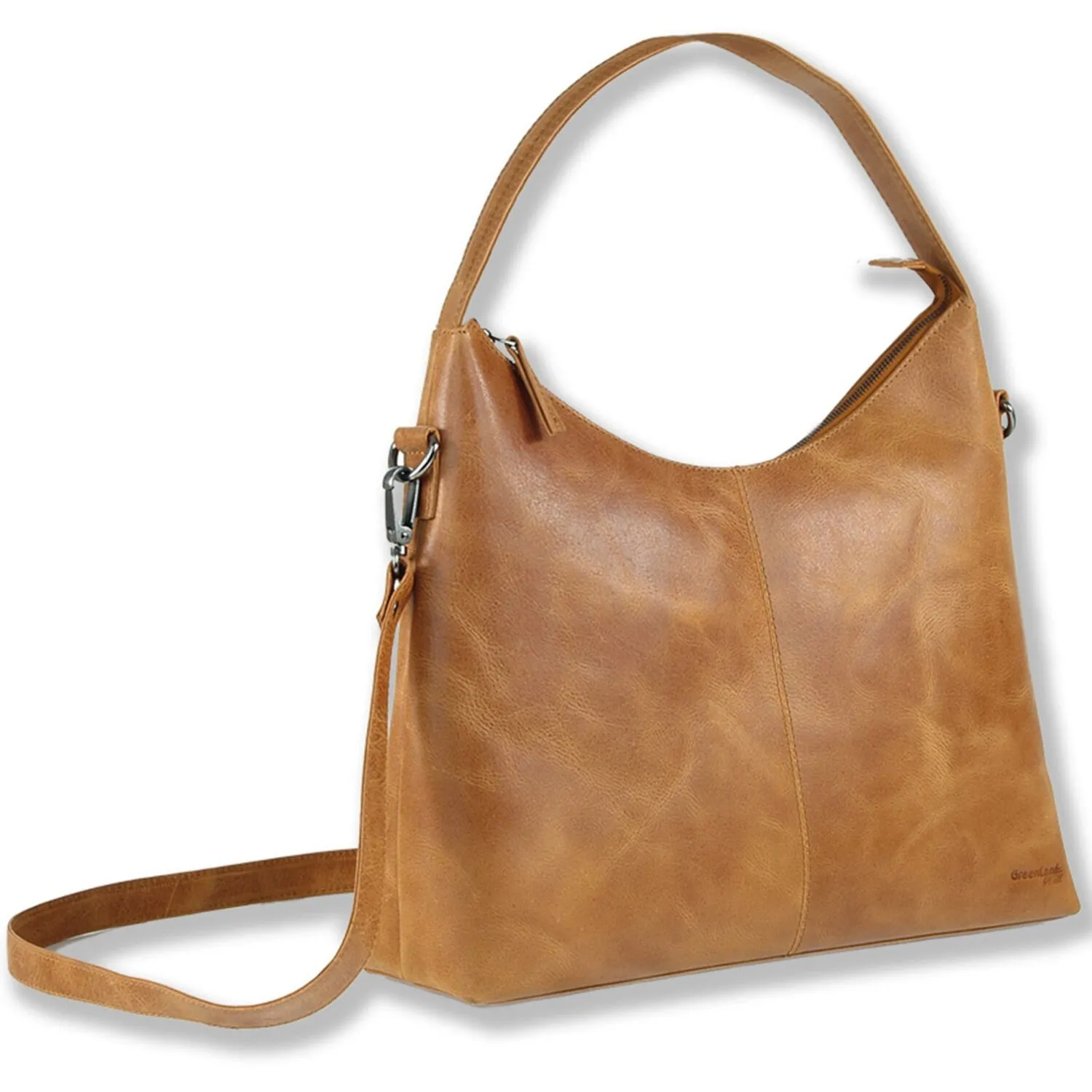 Greenland Nature Borsa a tracolla leggera in pelle 38 cm